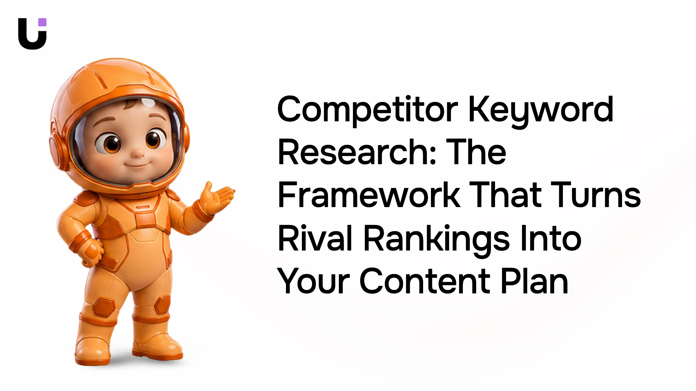 Professional 3D render of competitive analytics dashboard with trending graphs and keyword data visualization on monitor