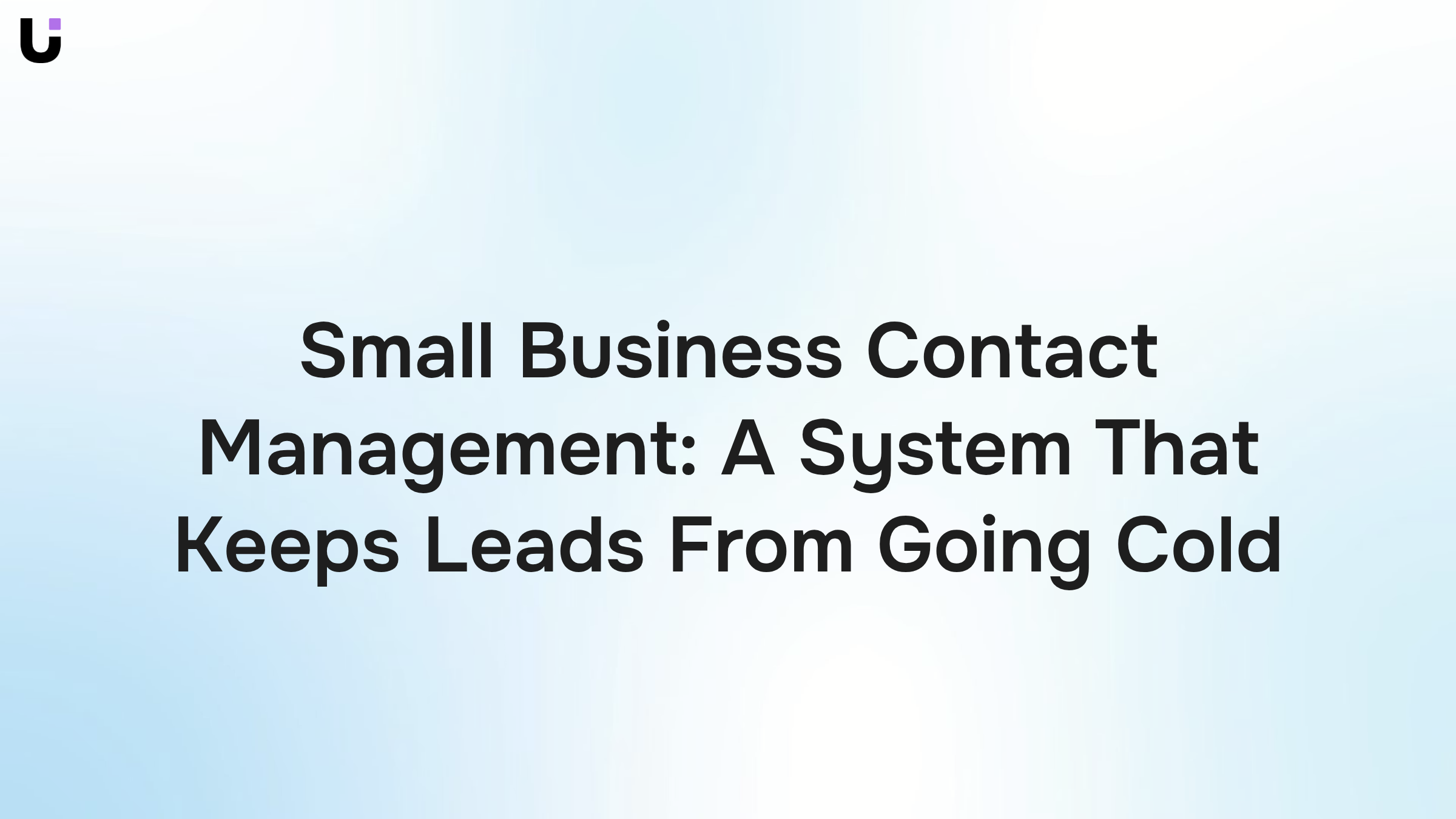 Professional workspace with laptop, contact management dashboard, organized files, and coffee representing small business lead management system