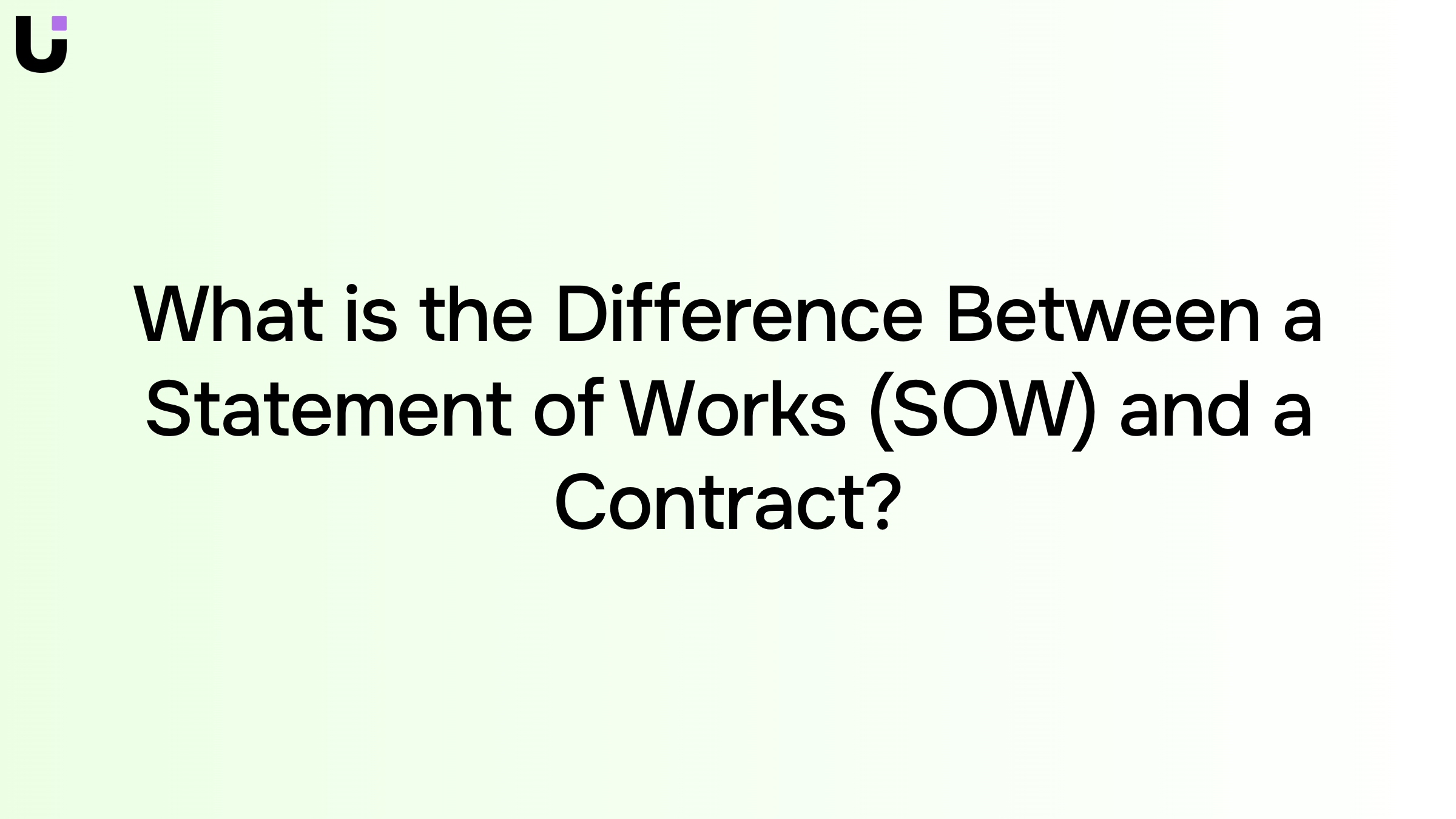 Professional workspace showing structured SOW document with organized sections, representing contract documentation clarity