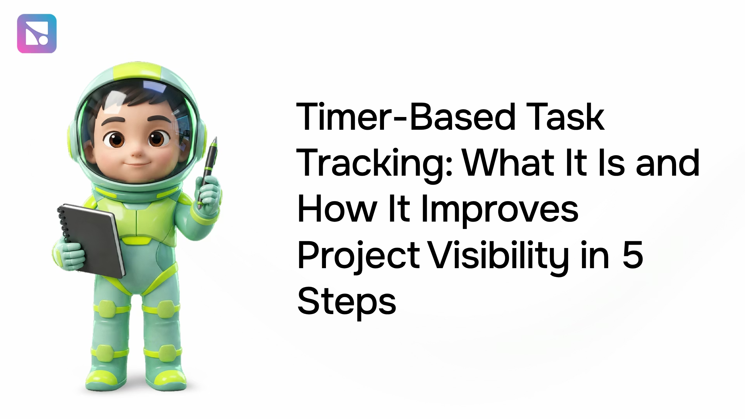 Modern 3D timer interface with task tracking segments representing project visibility and structured management