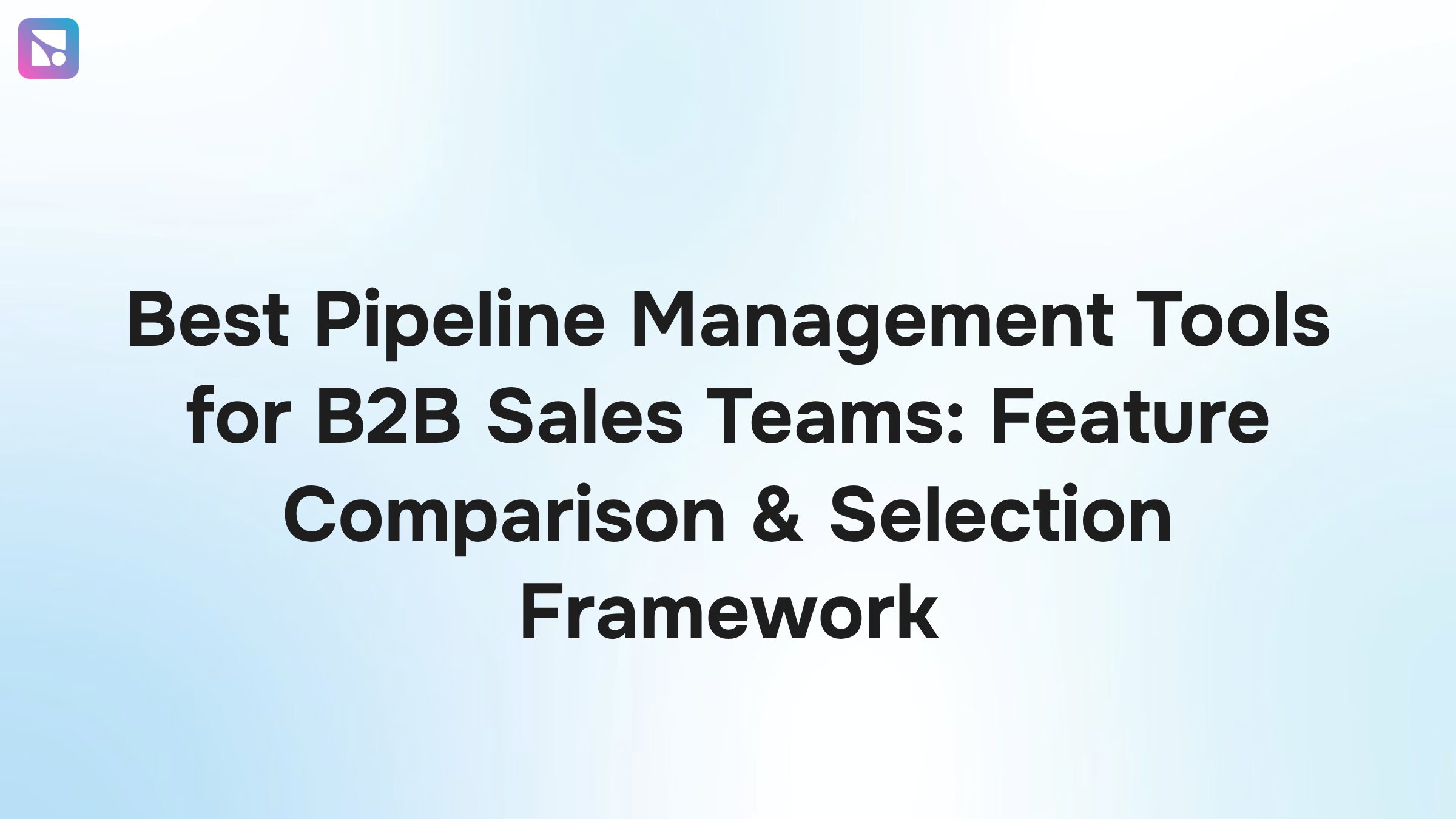Abstract 3D pipeline visualization with interconnected stages in professional blues and grays representing B2B sales process management