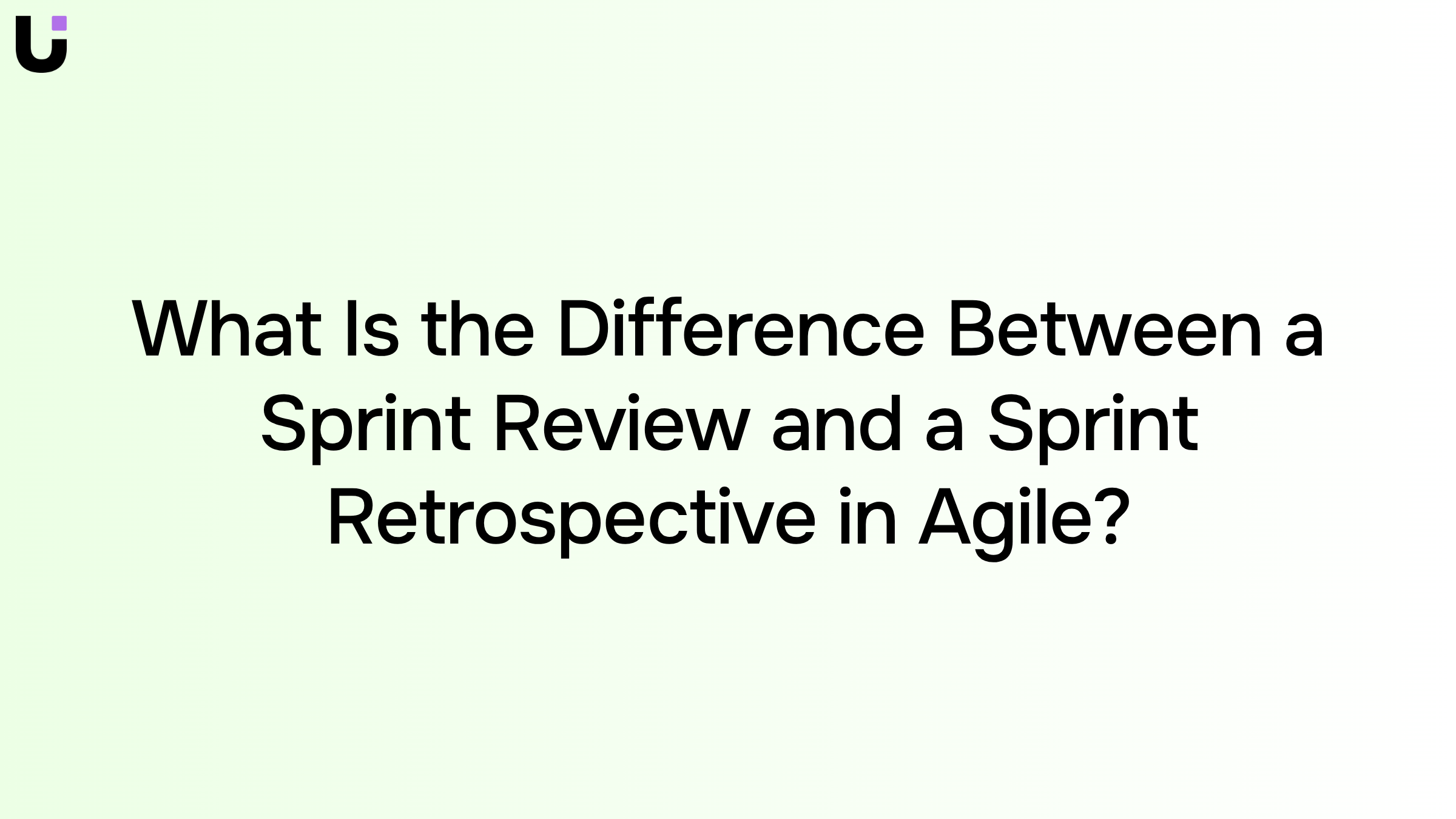 Split-screen professional meeting visualization comparing sprint review and sprint retrospective agile ceremonies