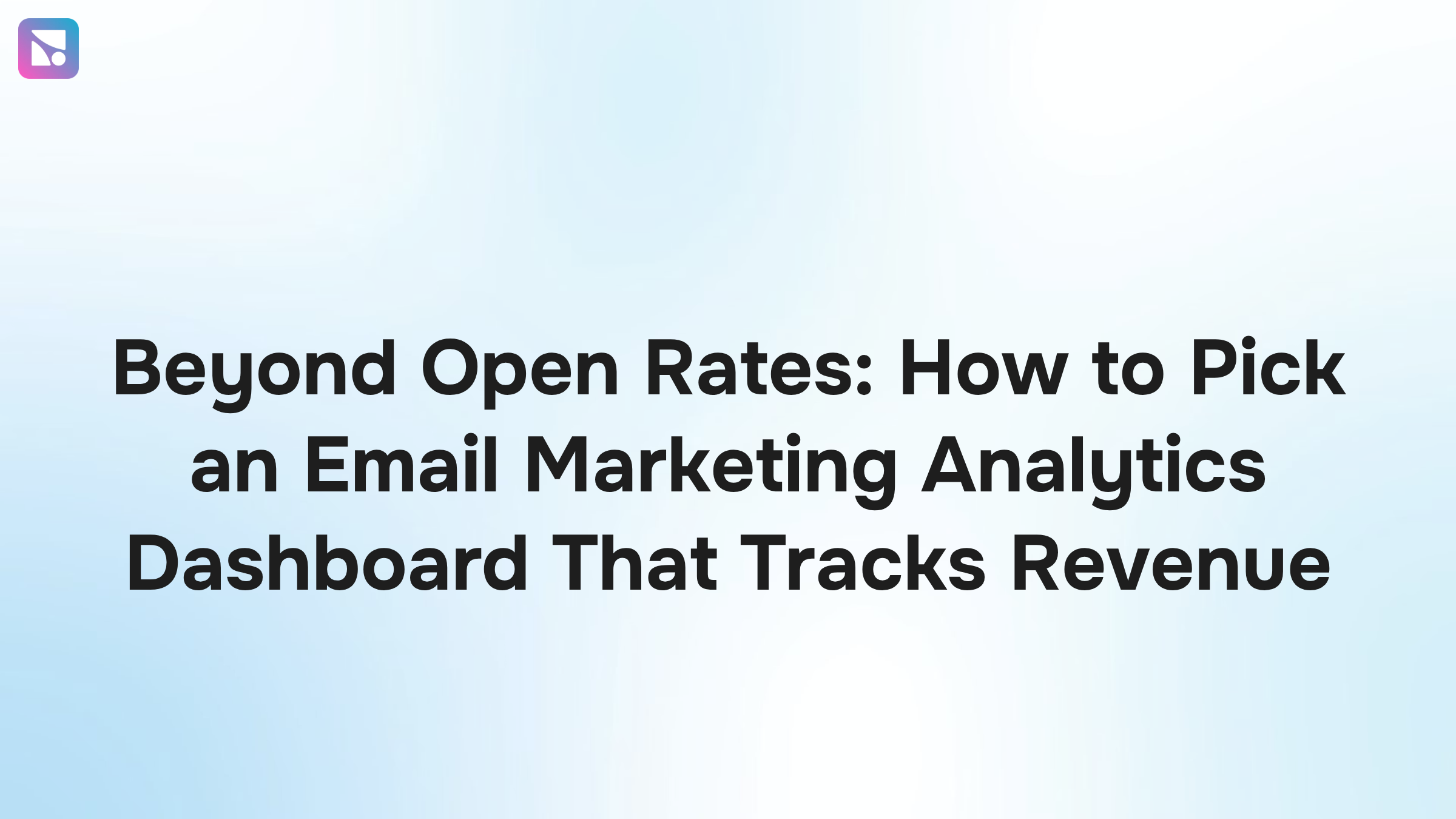 Professional email marketing analytics dashboard displaying revenue metrics and performance data on a modern corporate office monitor