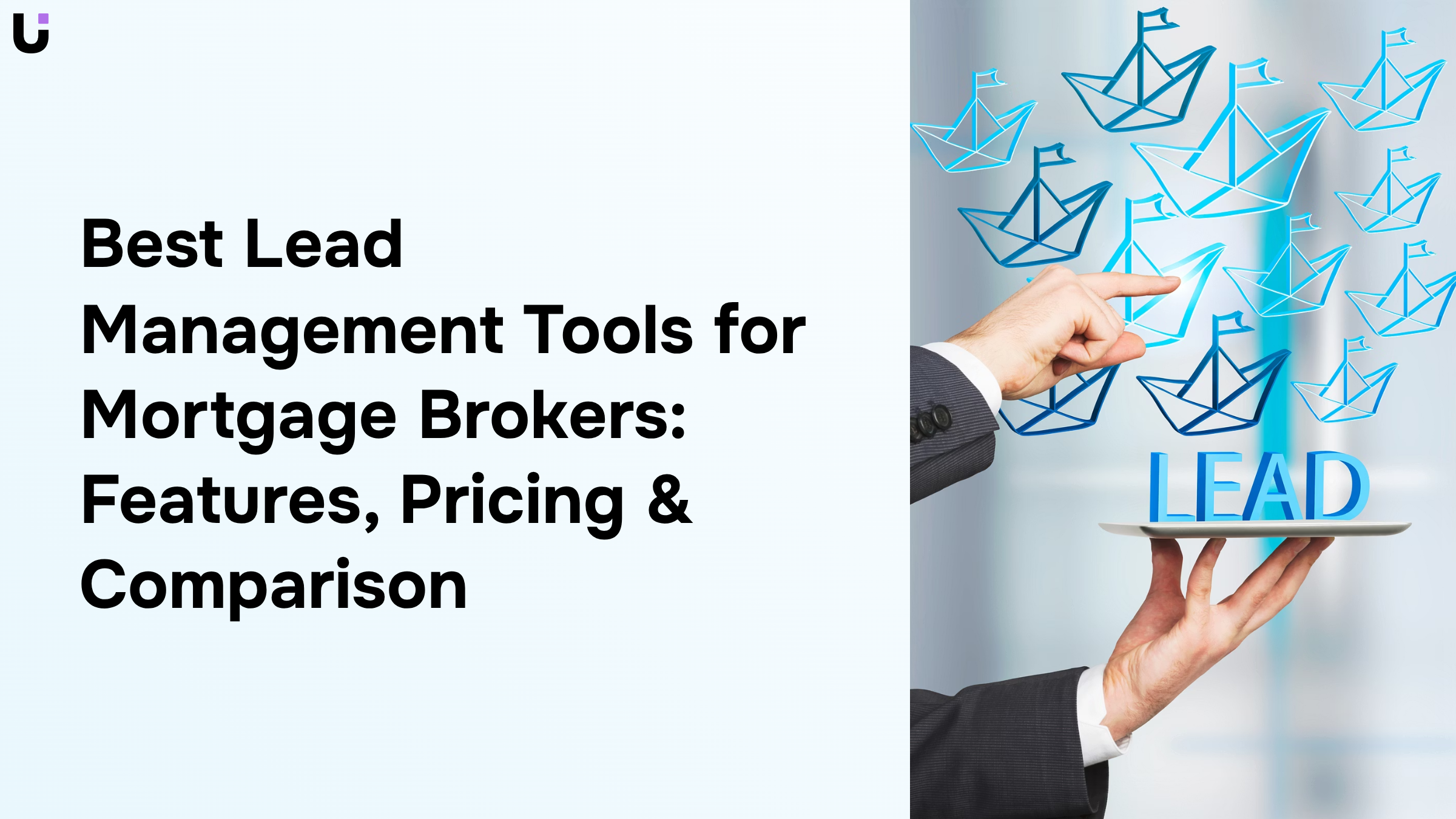 Professional mortgage broker workspace with multiple monitors displaying lead management software and property data