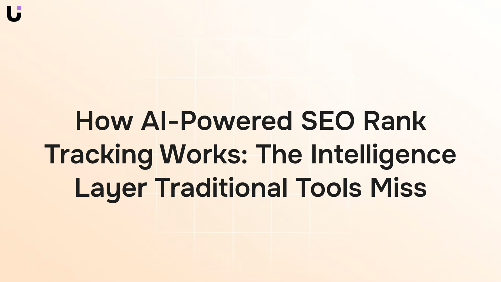 Abstract 3D dashboard visualization of AI-powered SEO rank tracking with trending graphs and neural network patterns