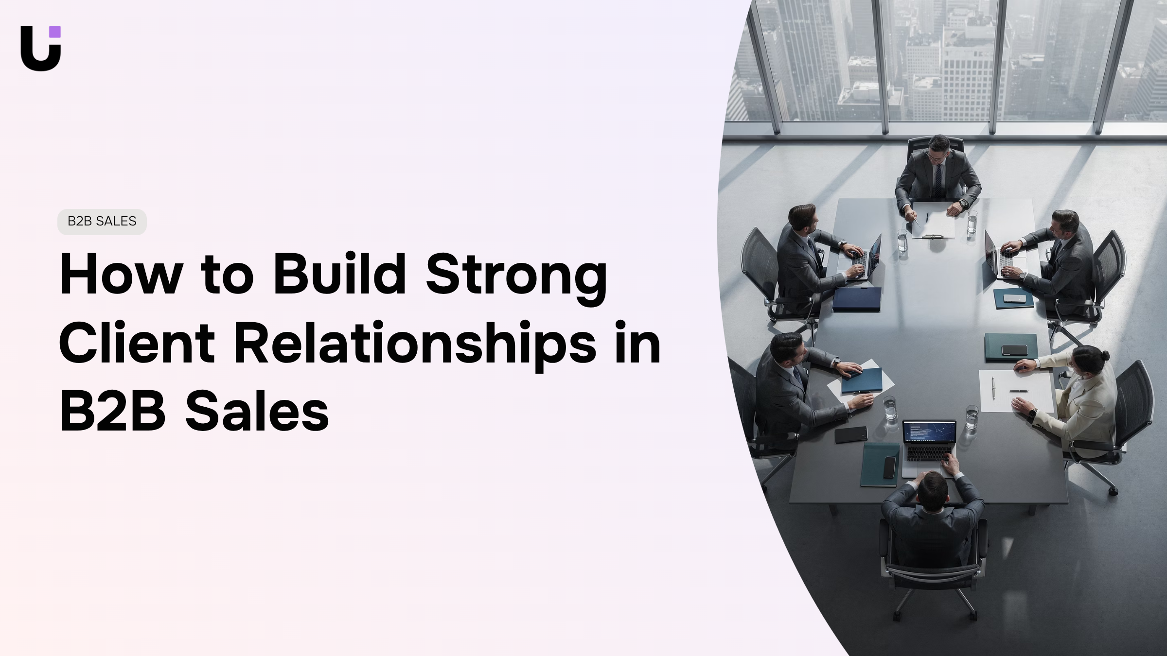 Professional handshake in modern office representing B2B client relationship building
