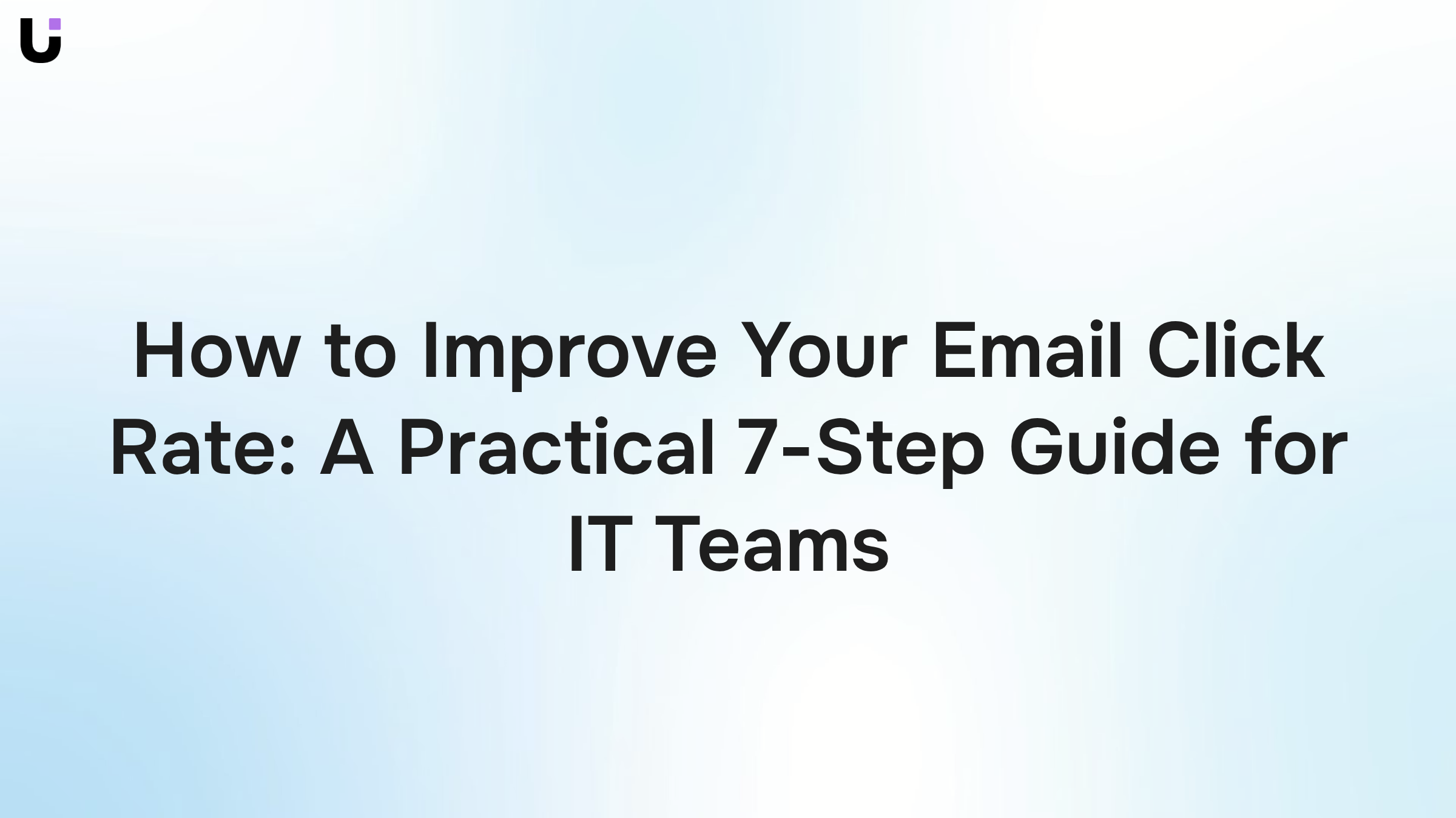 Modern digital workspace showing optimized email interface with blue clickable elements and upward trend indicator