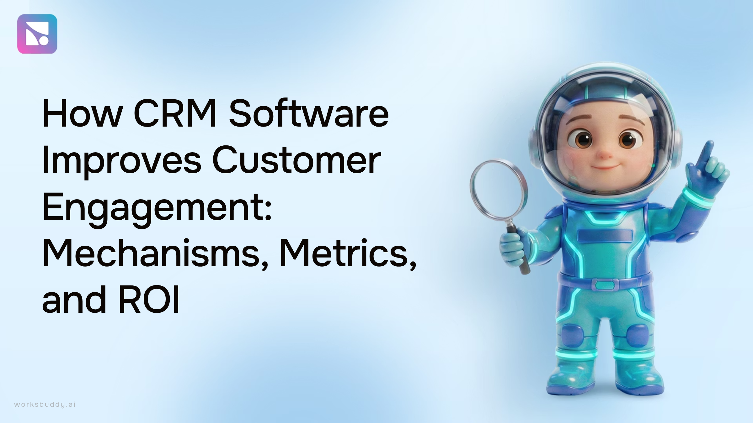 Modern 3D dashboard visualization of CRM software showing interconnected customer data, engagement metrics, and relationship management analytics