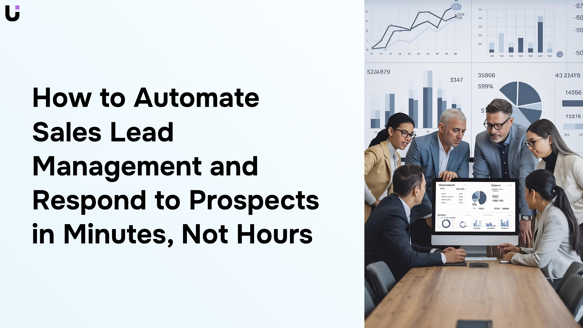Automated sales lead management dashboard with interconnected workflow nodes and modern 3D interface design