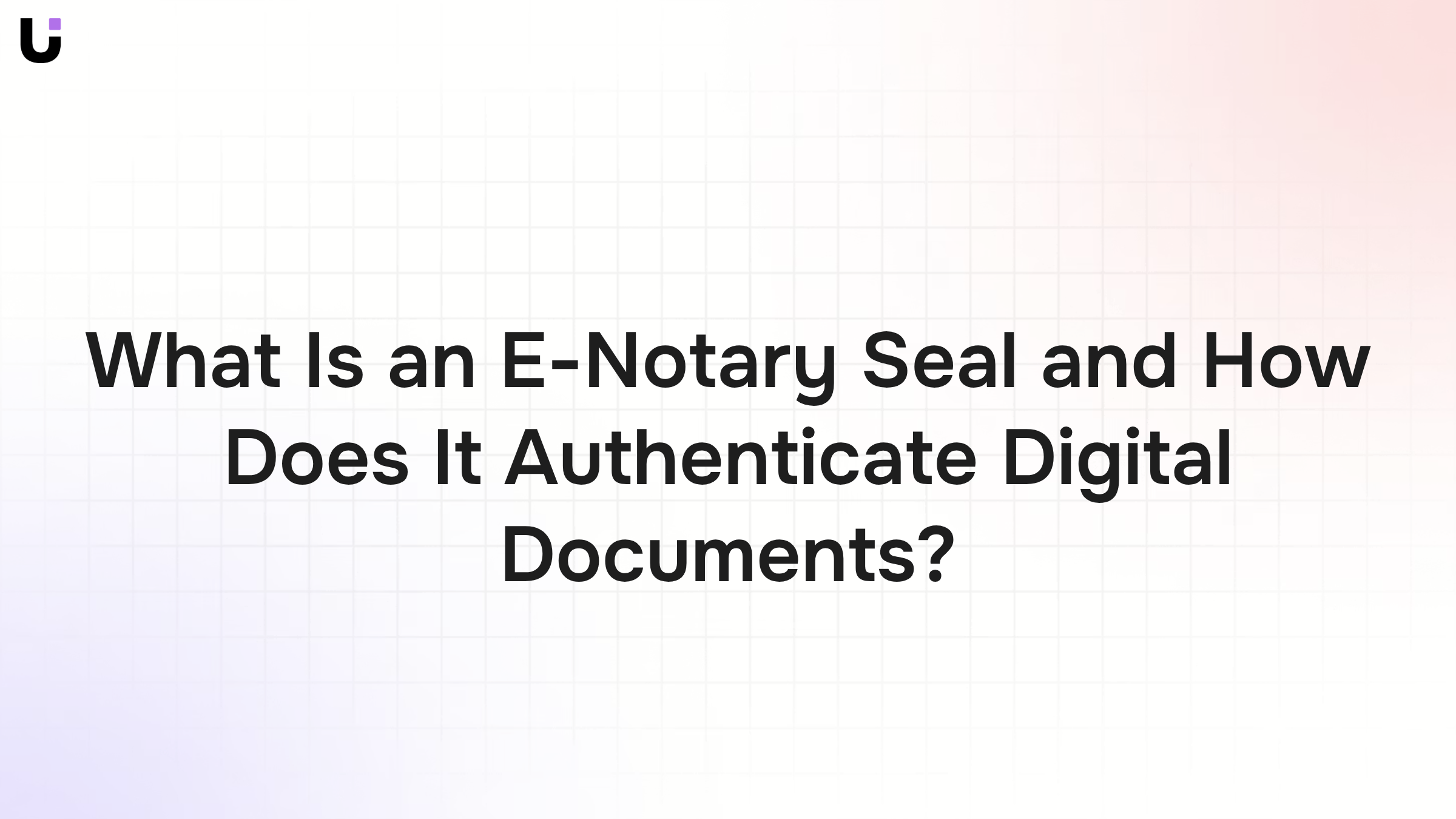 Digital e-notary seal with holographic glow above authenticated document on laptop screen, representing secure digital notarization