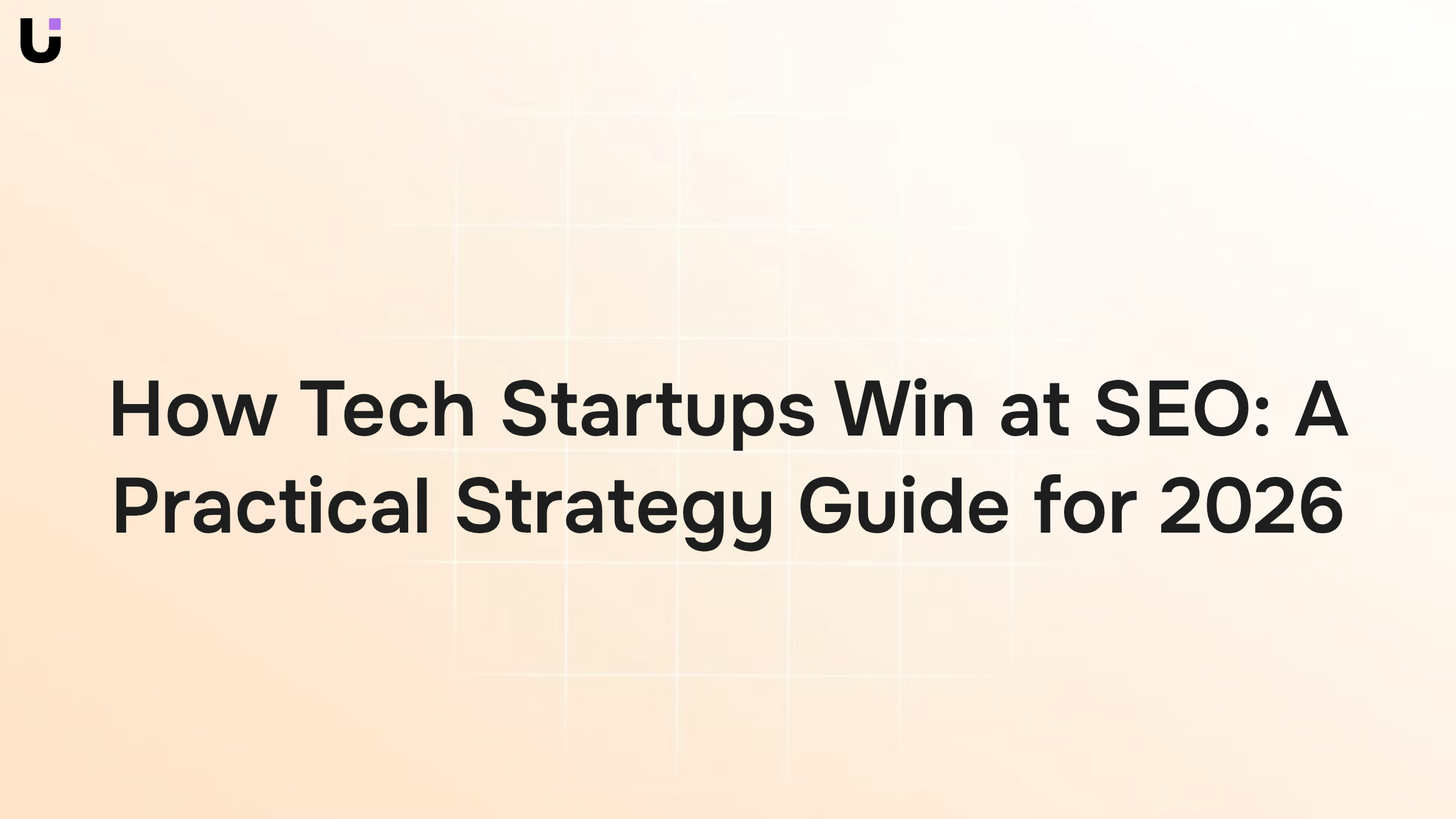 Upward trending SEO analytics graph with tech strategy icons in professional navy and cyan on white background