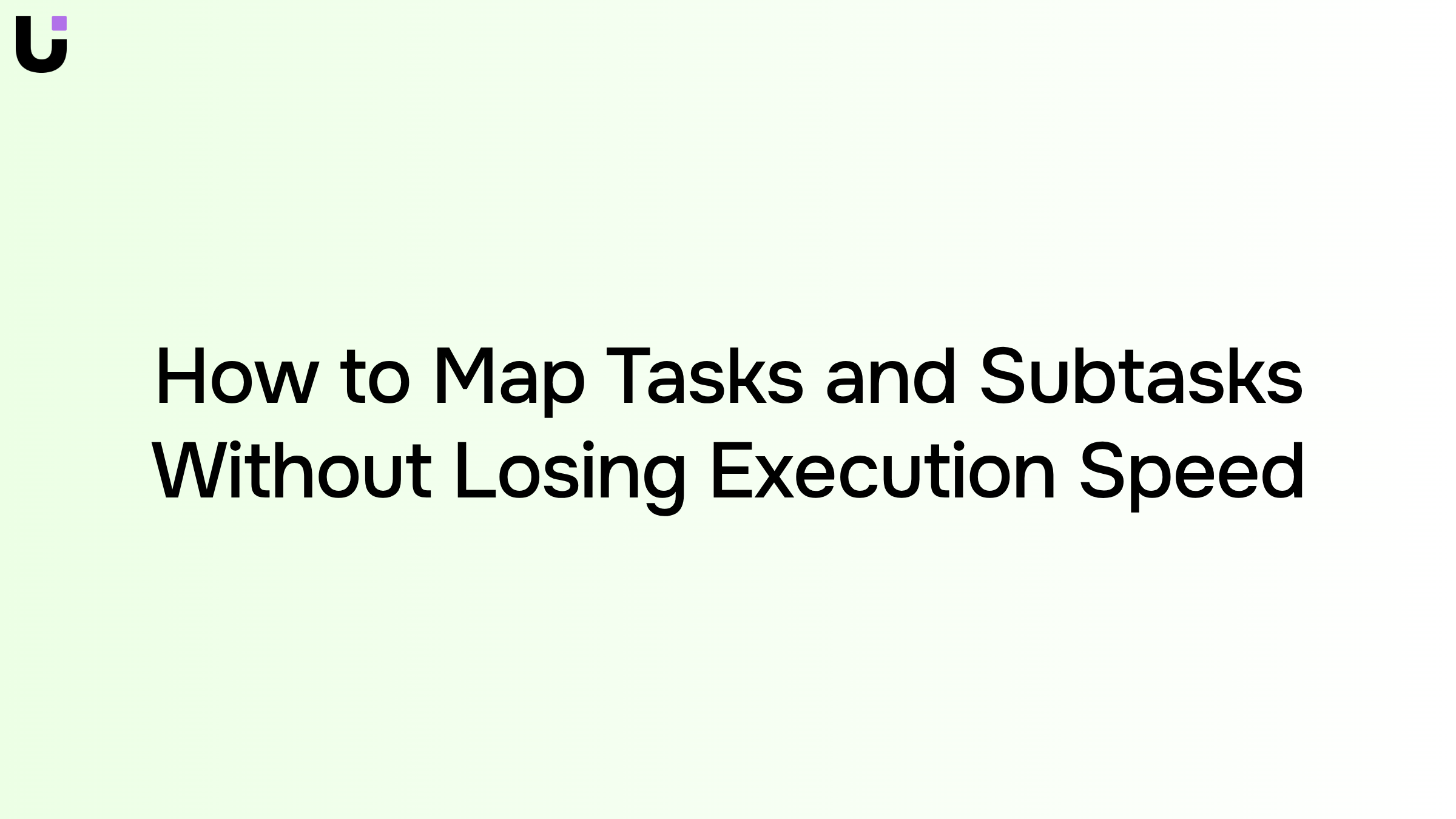 Organized task and subtask mapping dashboard with hierarchical cards, blue accents, and professional 3D render aesthetic