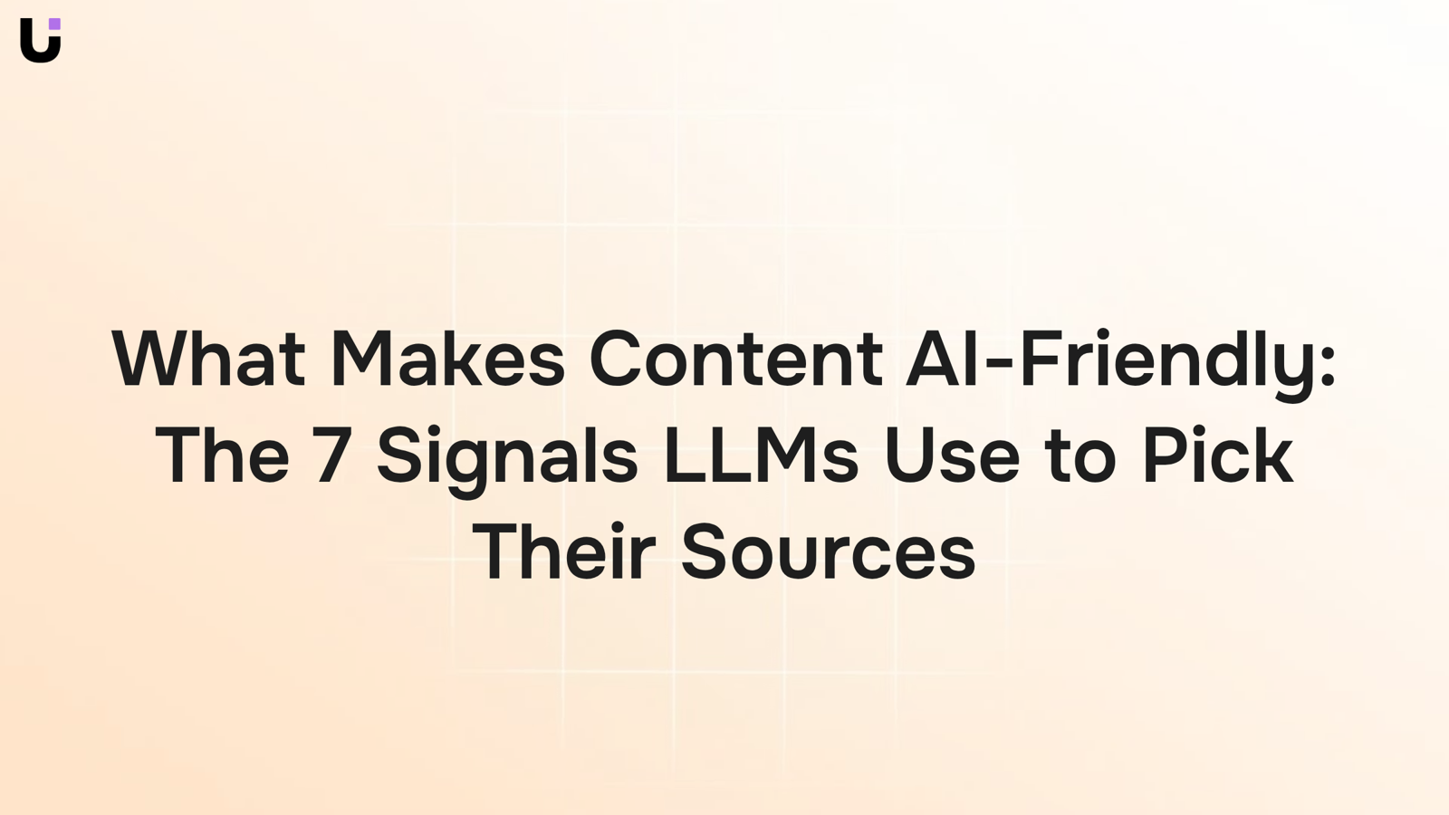 Digital nodes and glowing signals representing AI-friendly content recognition markers in a modern 3D render