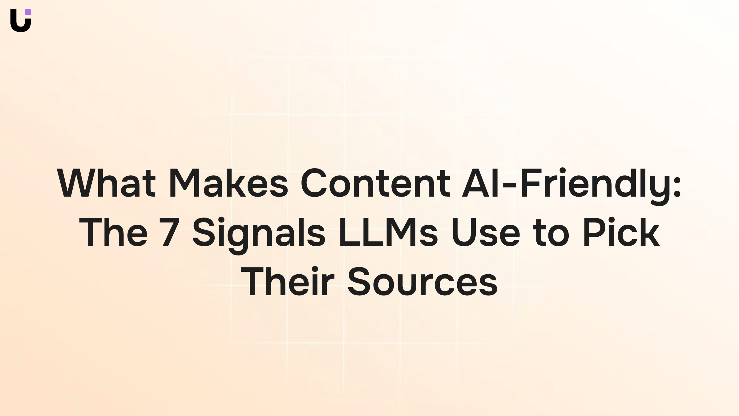 Digital nodes and glowing signals representing AI-friendly content recognition markers in a modern 3D render