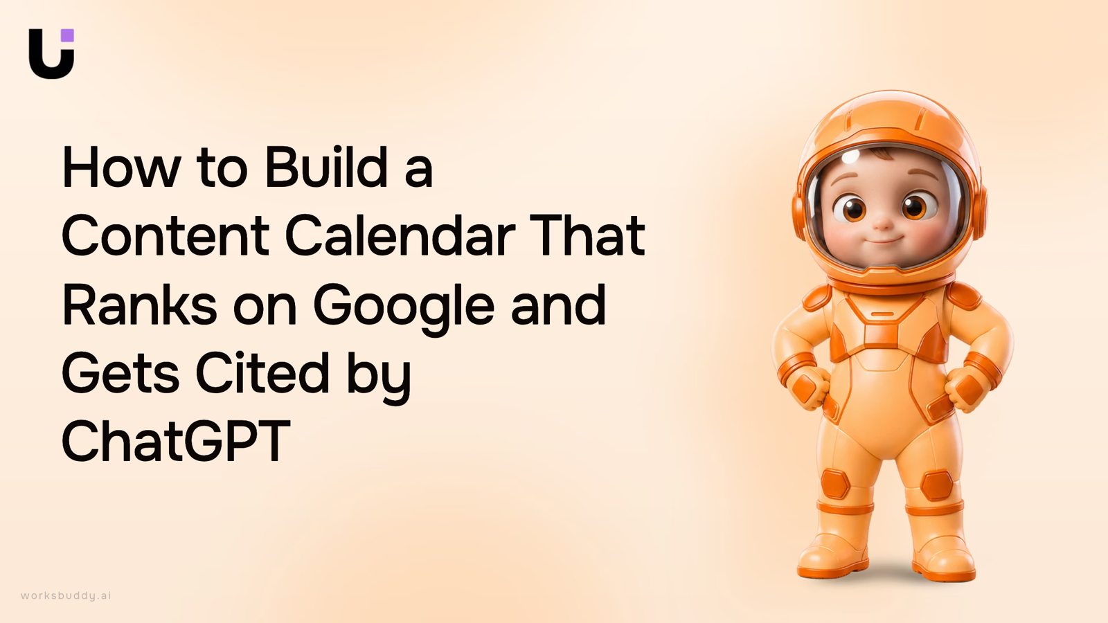 Digital content calendar interface with analytics showing SEO strategy and AI optimization planning
