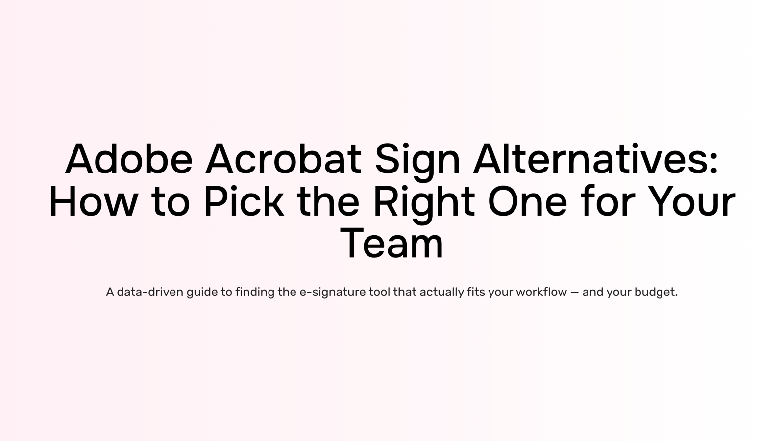 Digital document signing interface on tablet in modern corporate workspace representing e-signature alternatives