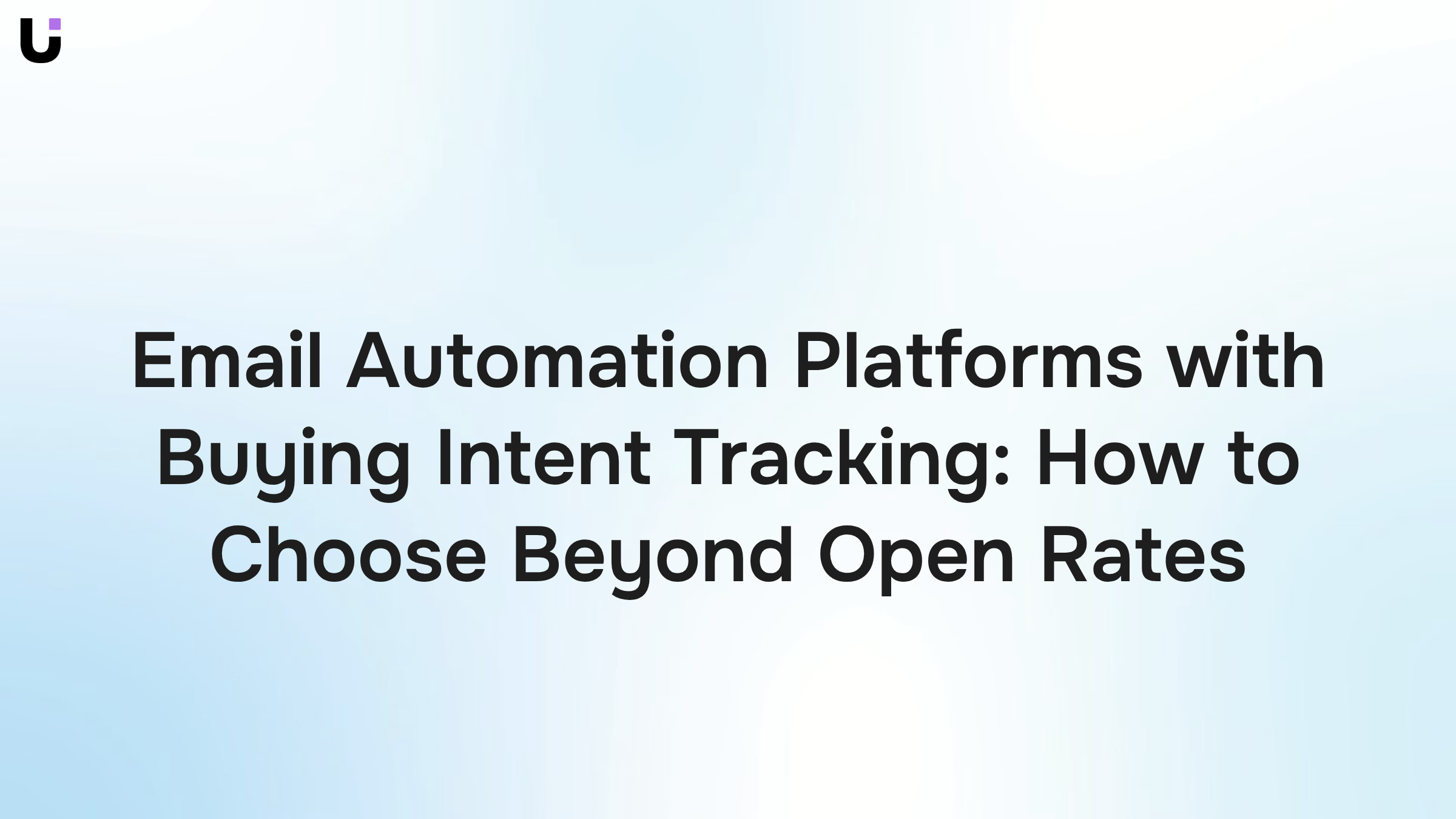 Modern dashboard showing email automation platform analytics with buying intent tracking data visualization