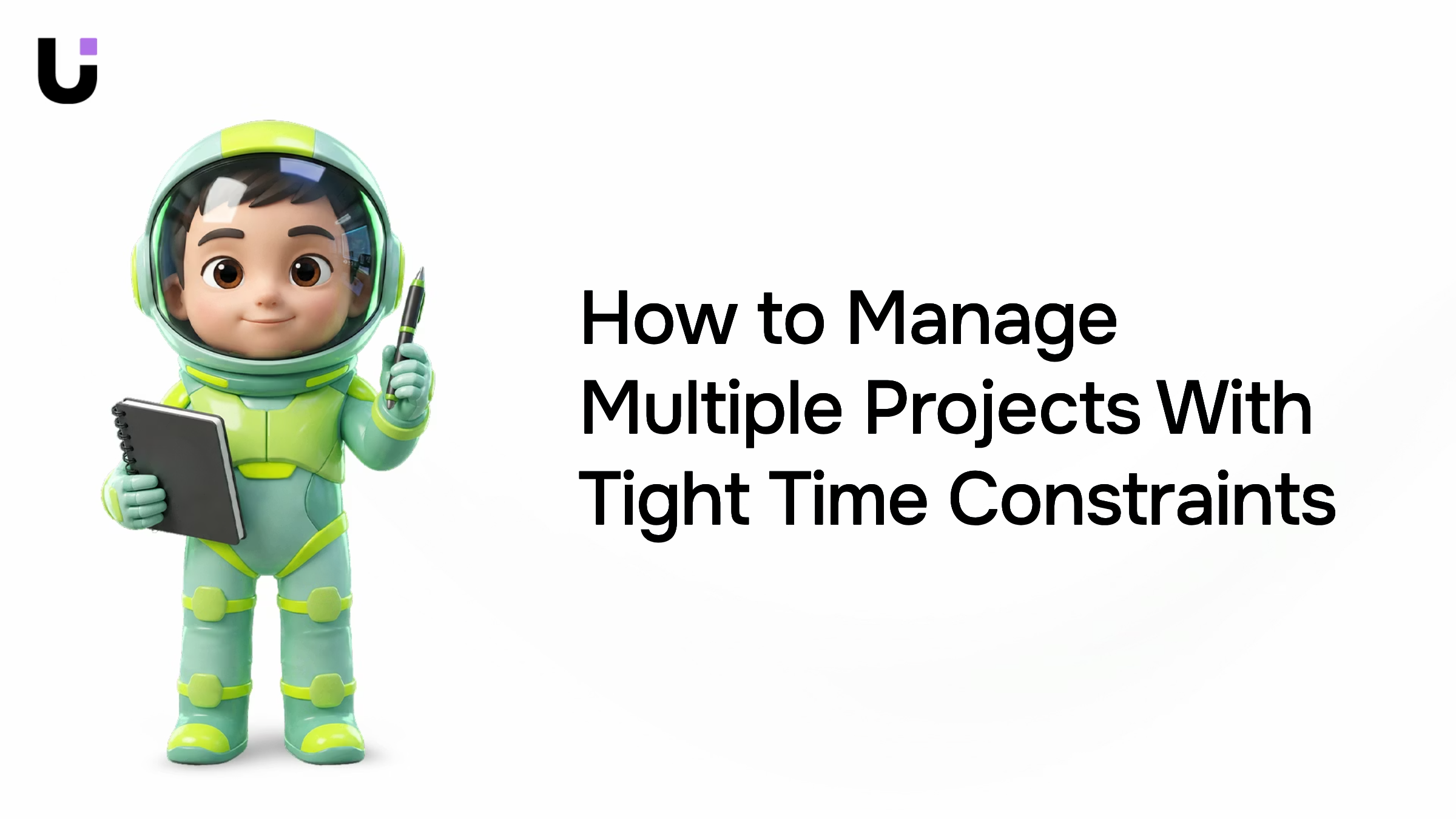 Organized digital workspace with timeline visualization representing project management and time constraint planning