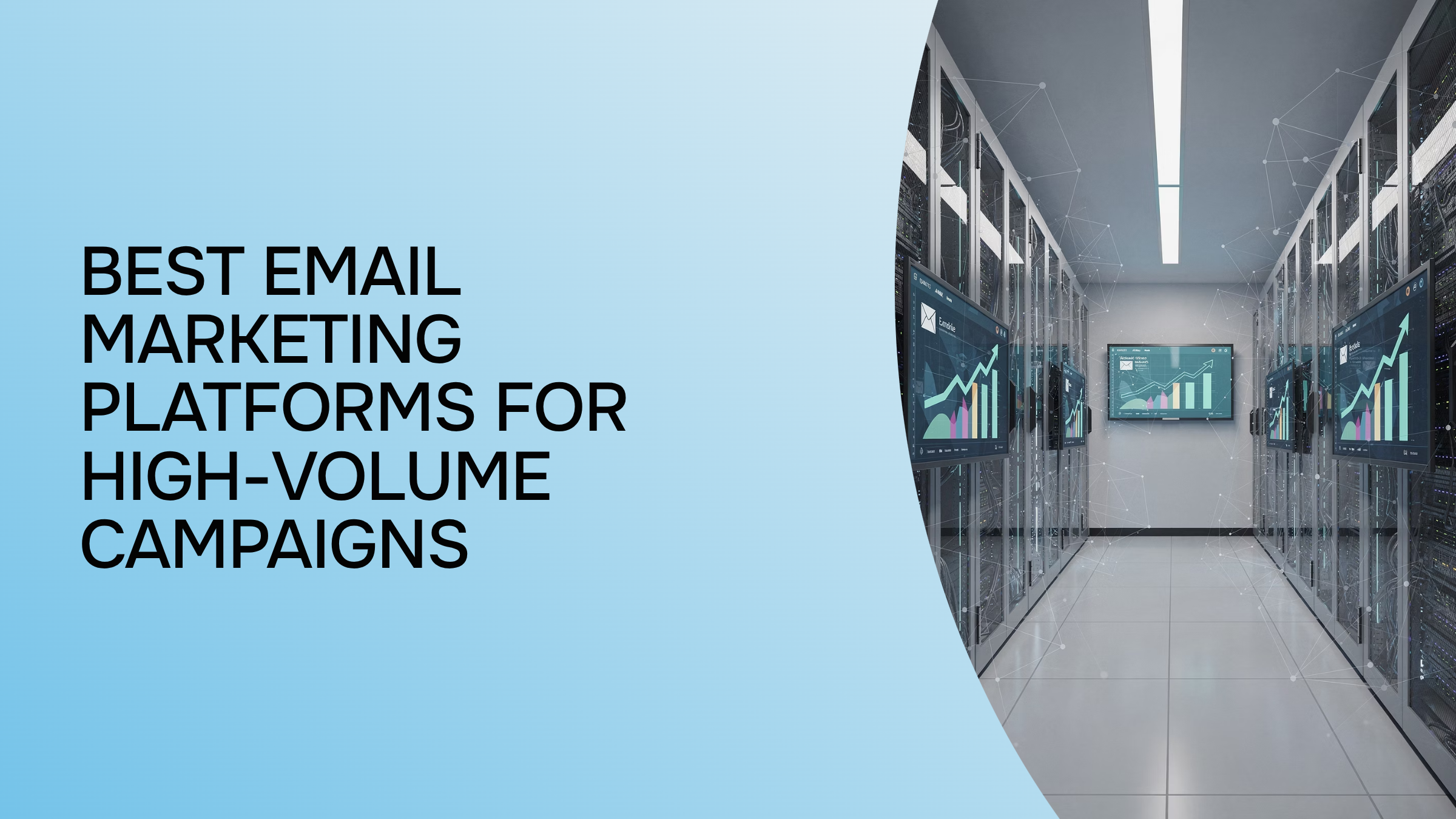 Professional email marketing dashboard on monitor with analytics metrics in modern workspace