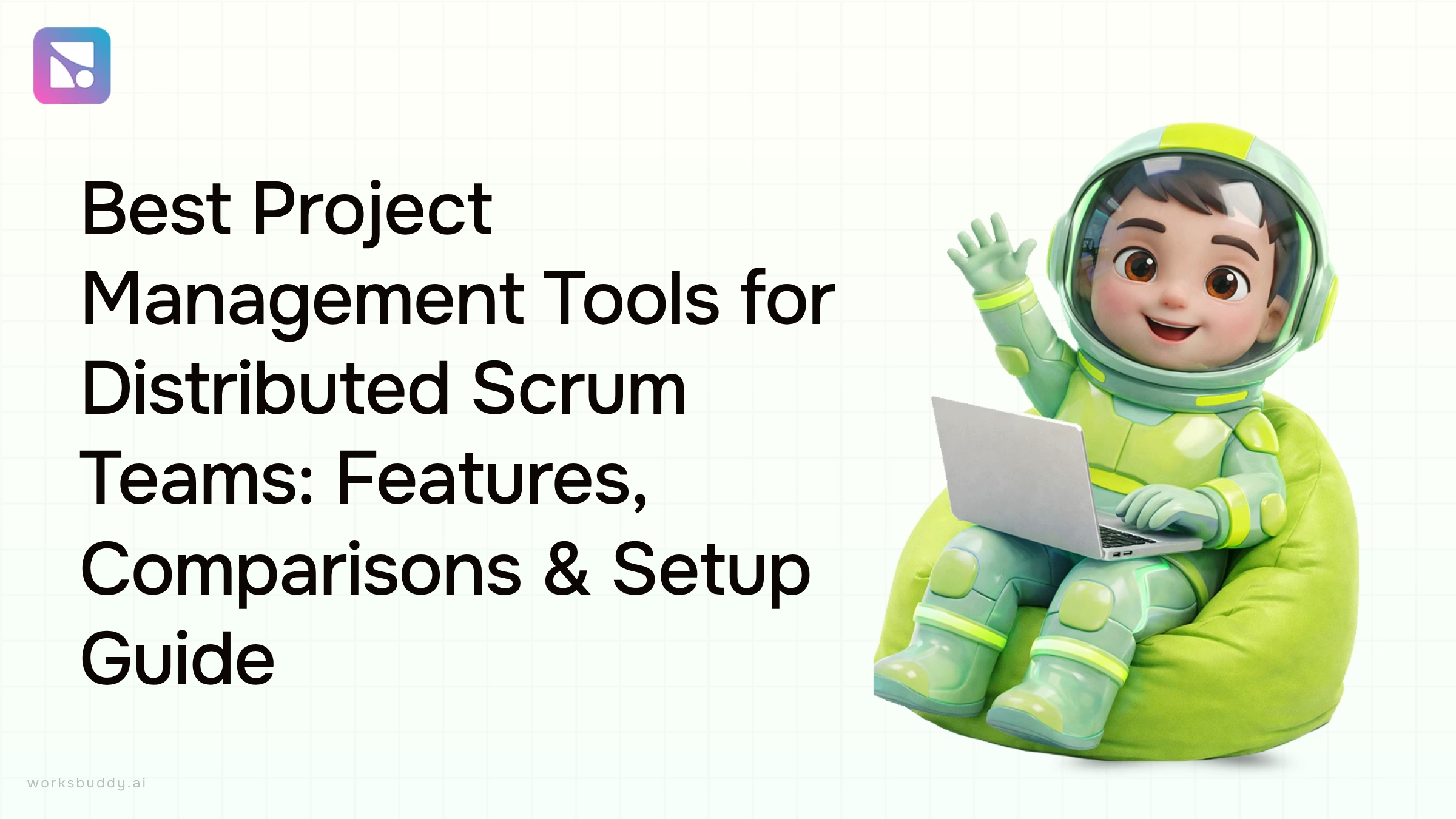 Professional project management dashboard for distributed Scrum teams with task boards and collaboration tools