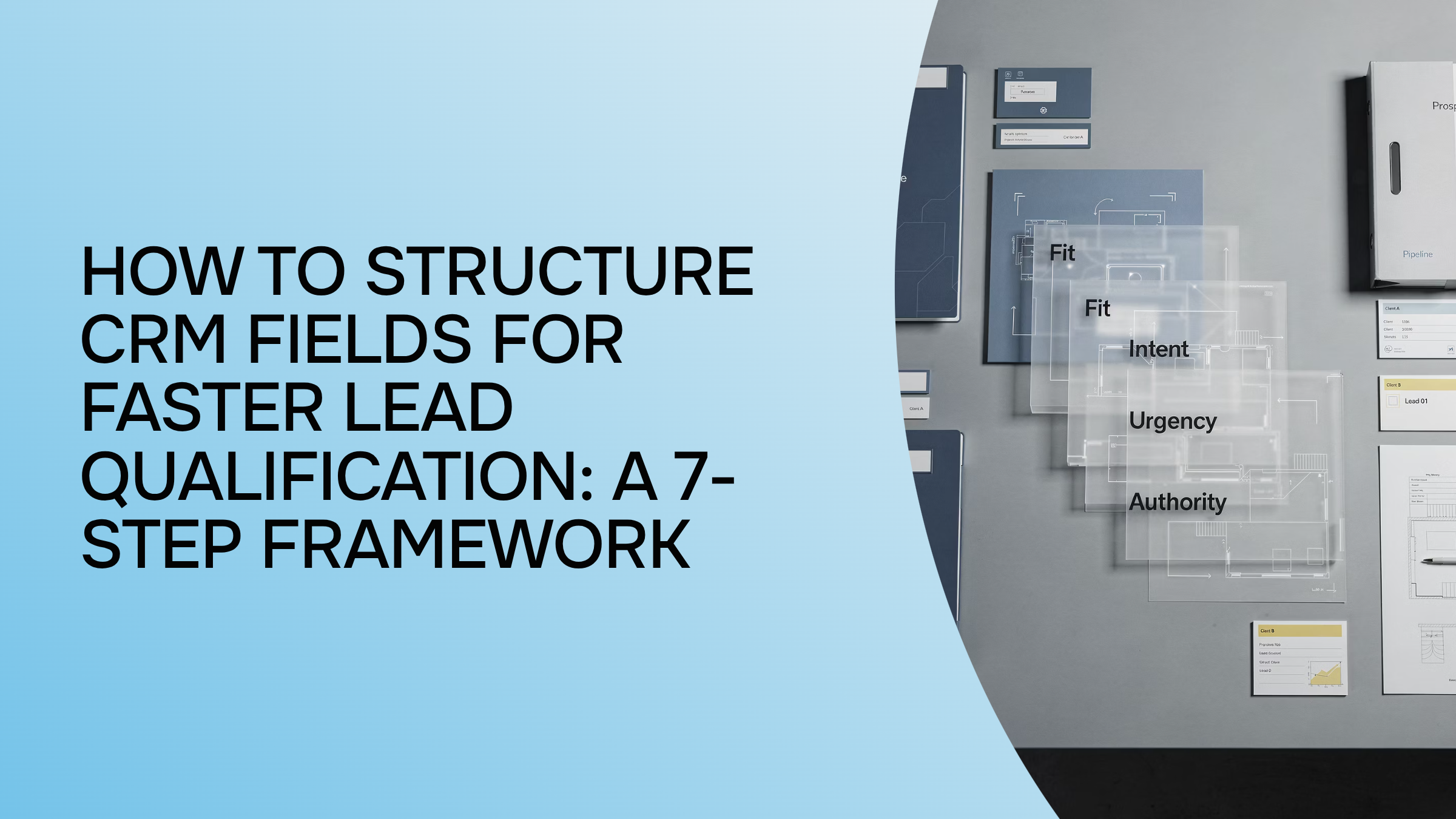 Modern digital CRM dashboard interface with organized data fields and structured workflow visualization