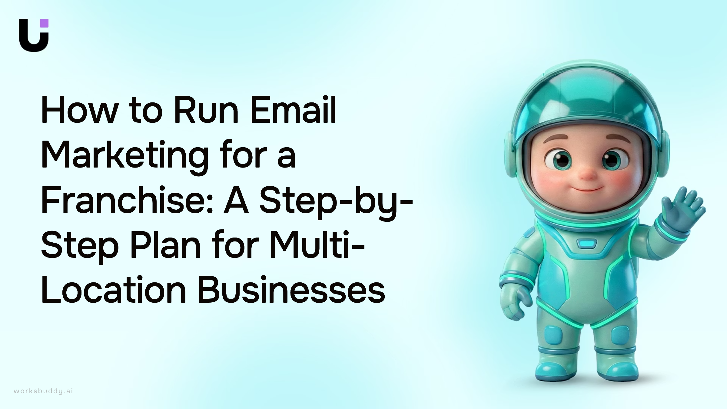 Modern corporate workspace with email marketing dashboards and multi-location franchise management analytics