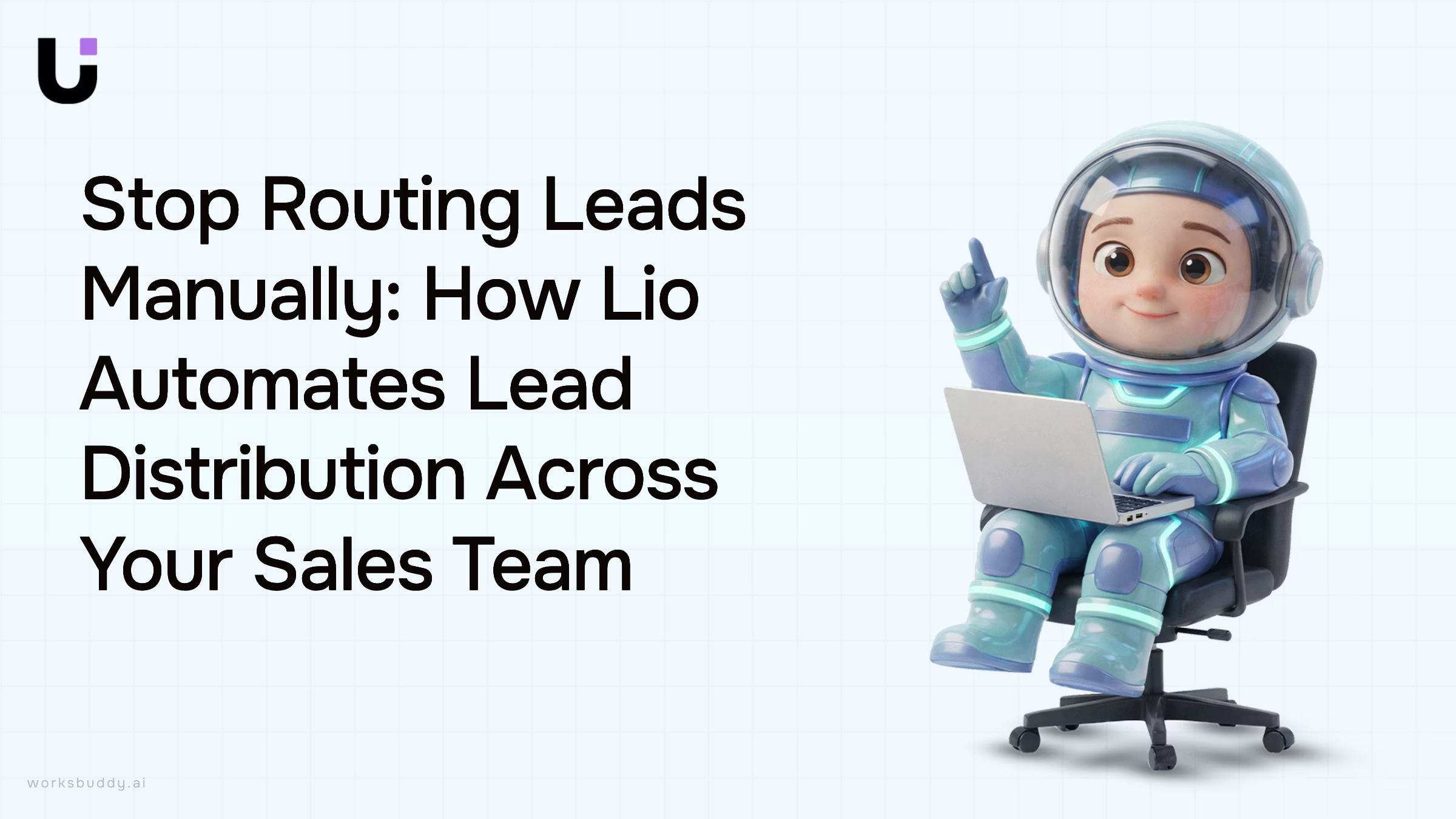 Automated lead distribution dashboard with flowing data streams connecting to sales team nodes