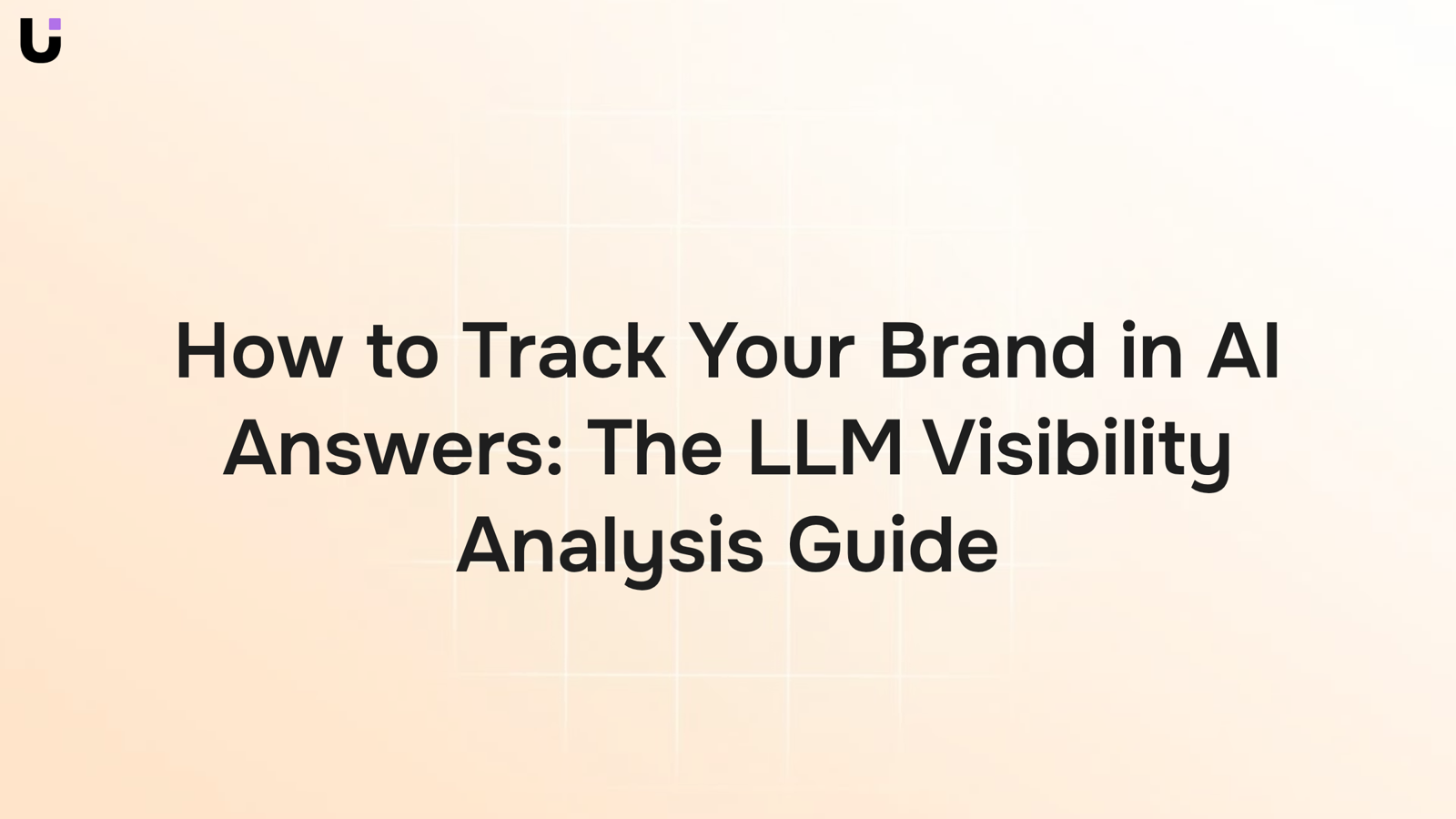 Digital dashboard with AI tracking nodes and data visualization representing LLM visibility analysis