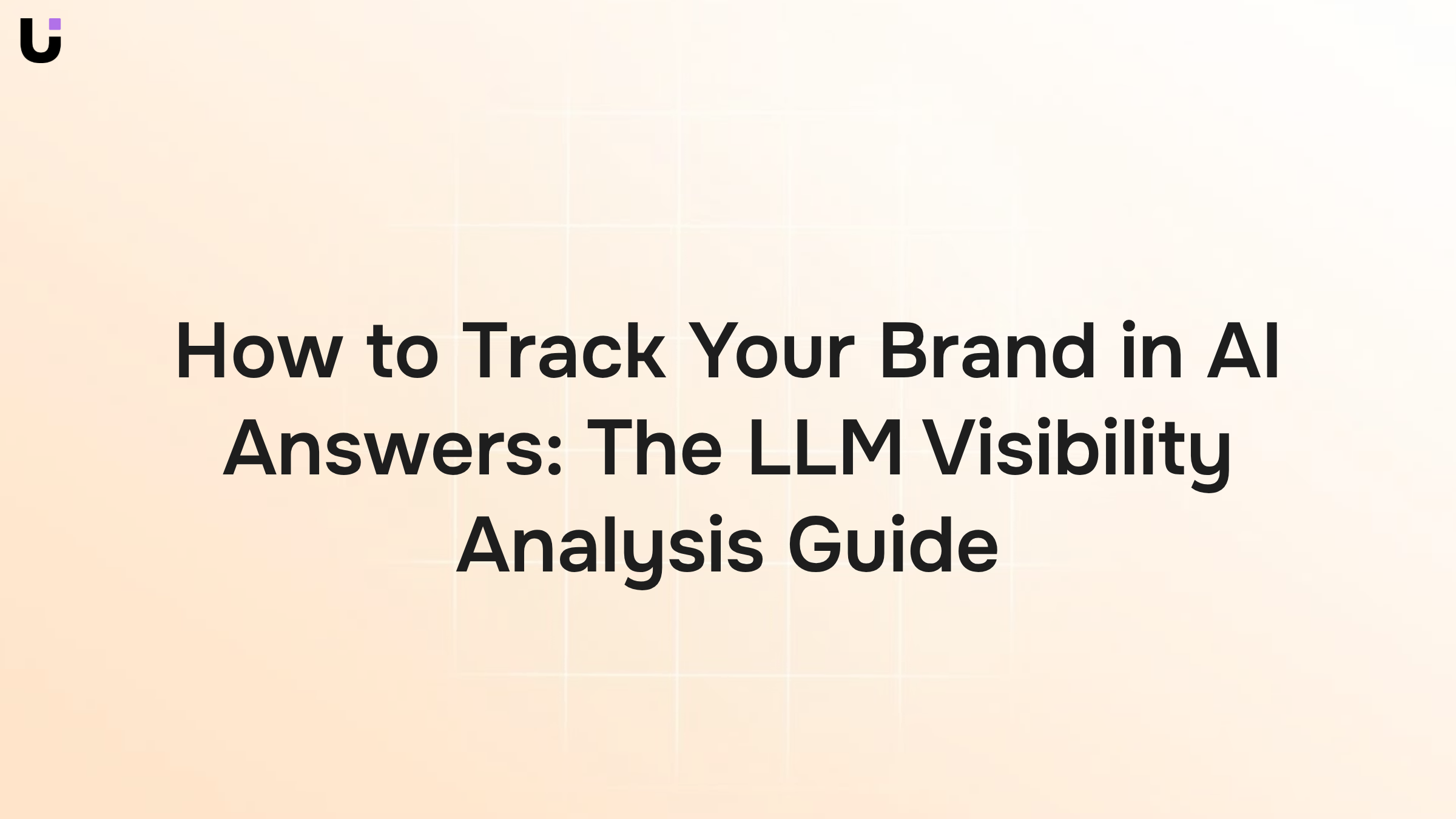 Digital dashboard with AI tracking nodes and data visualization representing LLM visibility analysis