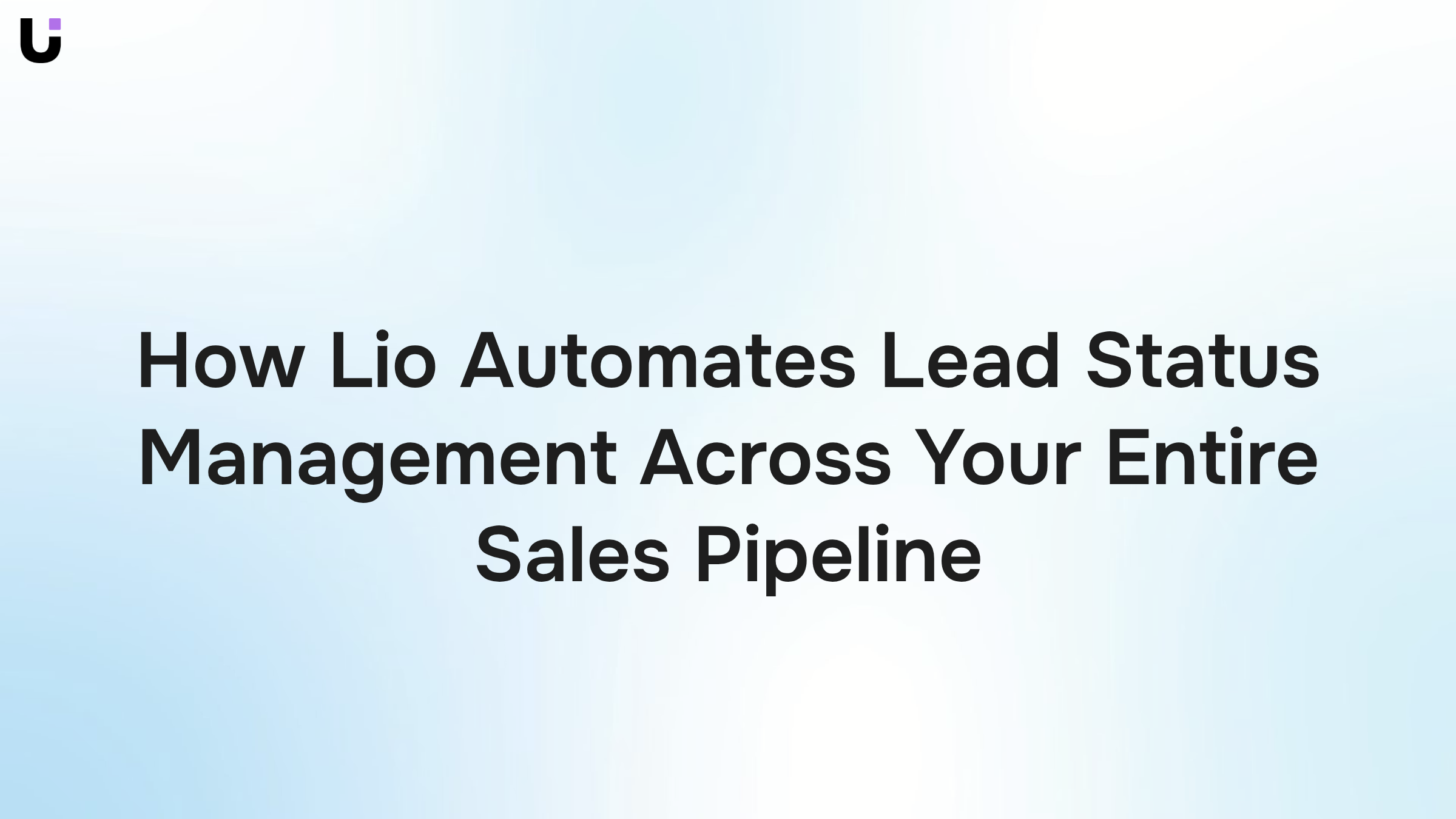 Automated sales pipeline dashboard with interconnected lead status cards flowing across a dark background with blue accent lighting