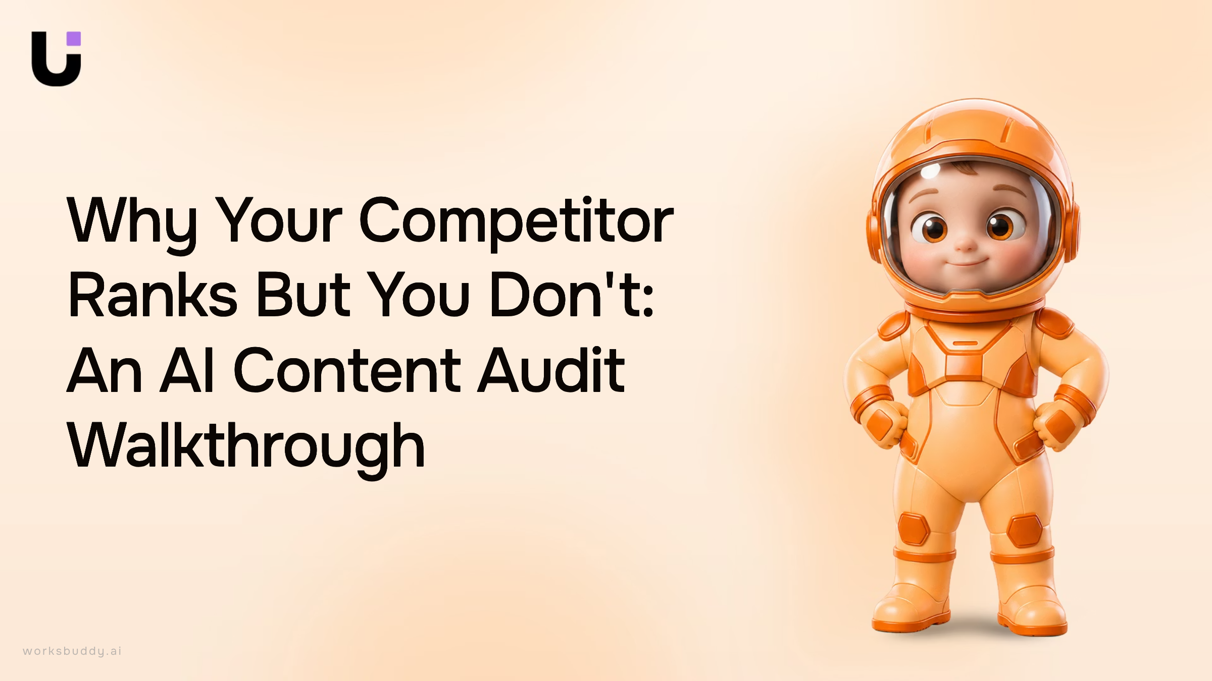 Split-screen analytics comparison showing competitor ranking success versus audit opportunity for SEO improvement