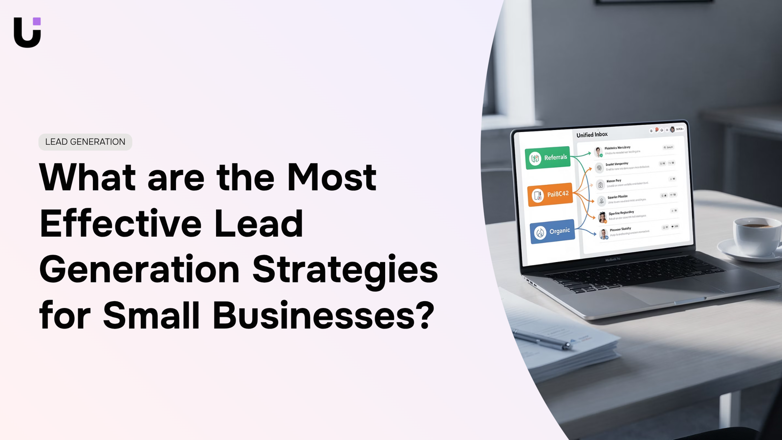 Professional 3D visualization of lead generation funnel and growth metrics for small business strategy