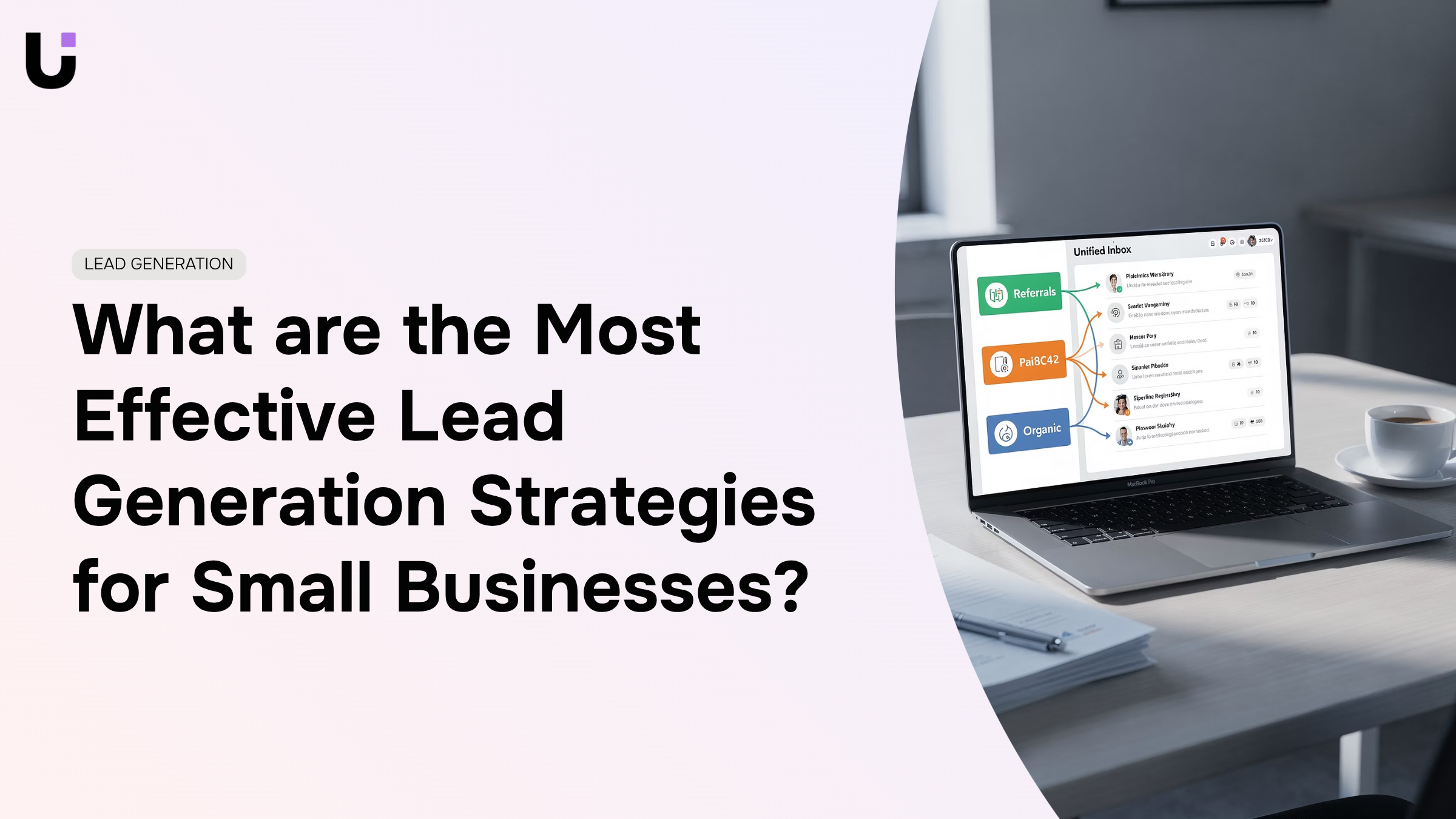 Professional 3D visualization of lead generation funnel and growth metrics for small business strategy