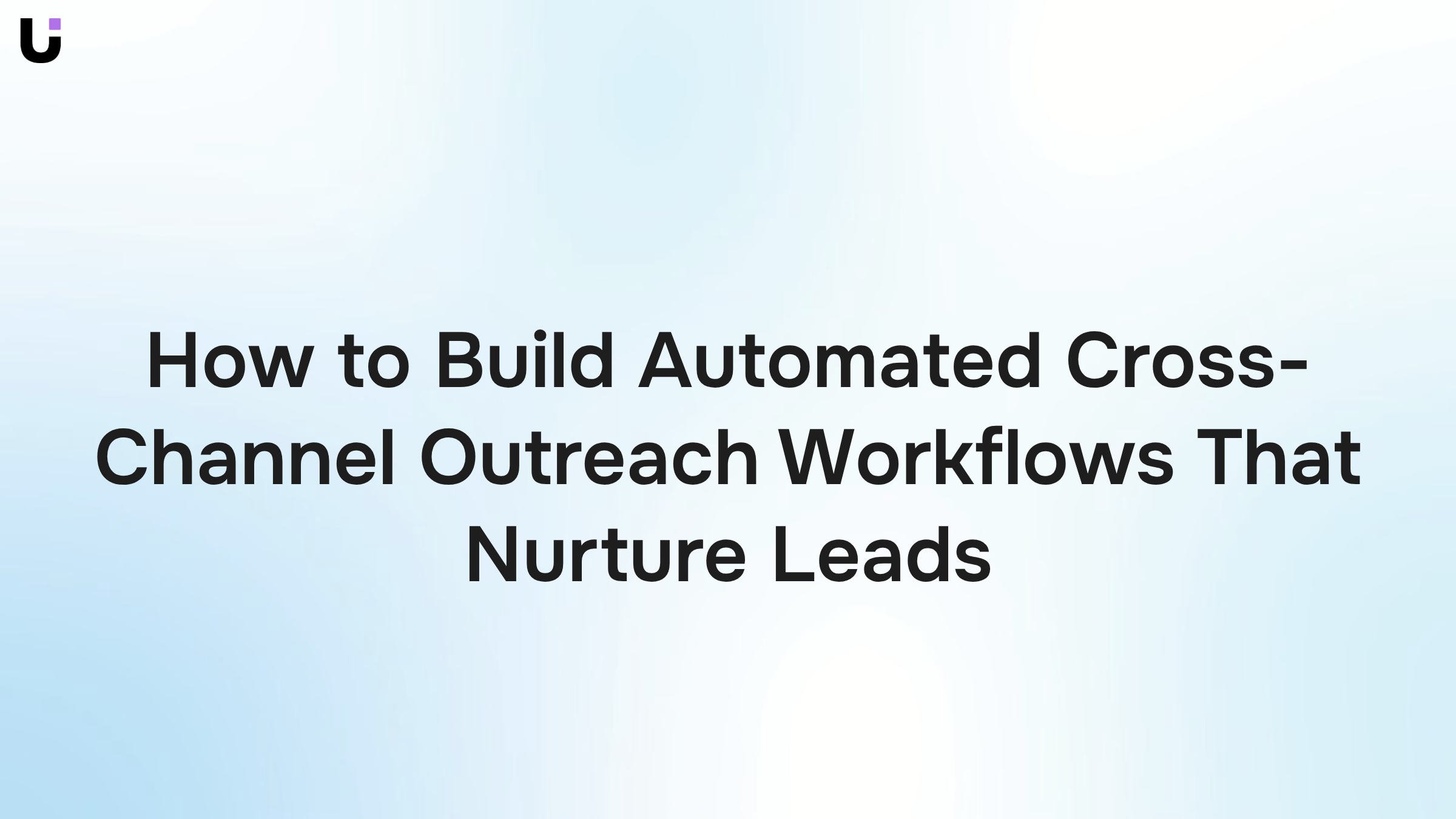Abstract 3D visualization of automated cross-channel outreach workflows with interconnected digital nodes and communication channels