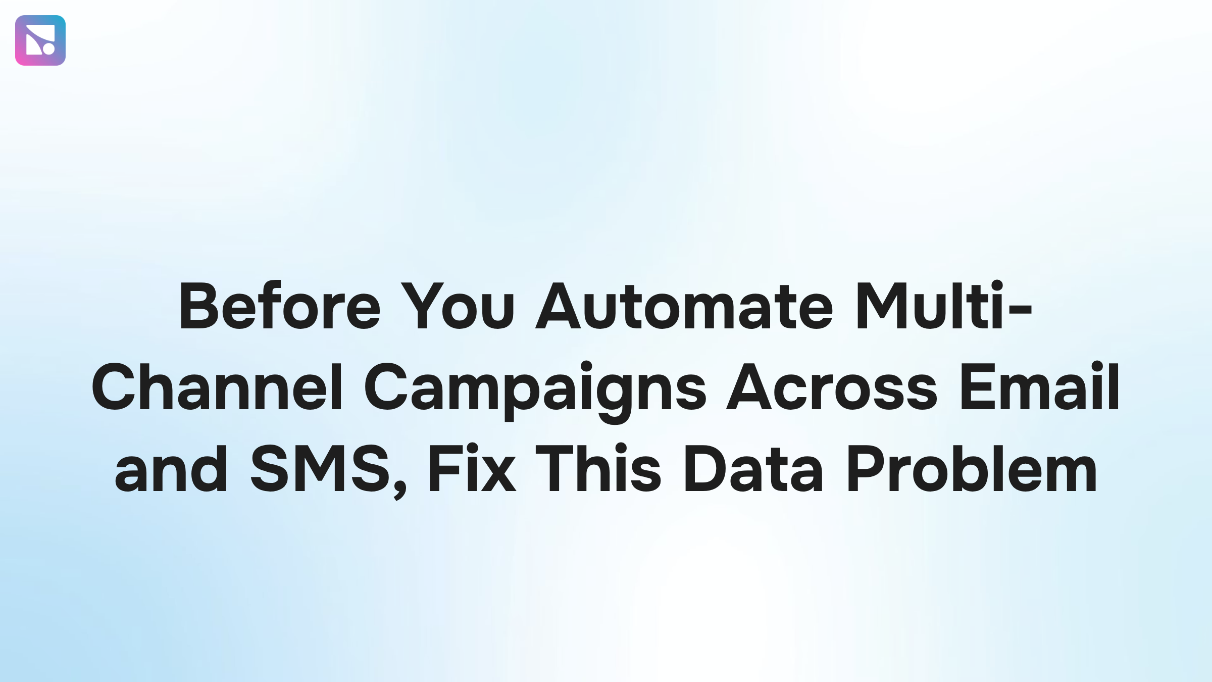 Abstract 3D visualization of integrated email and SMS data channels flowing into unified multi-channel automation system