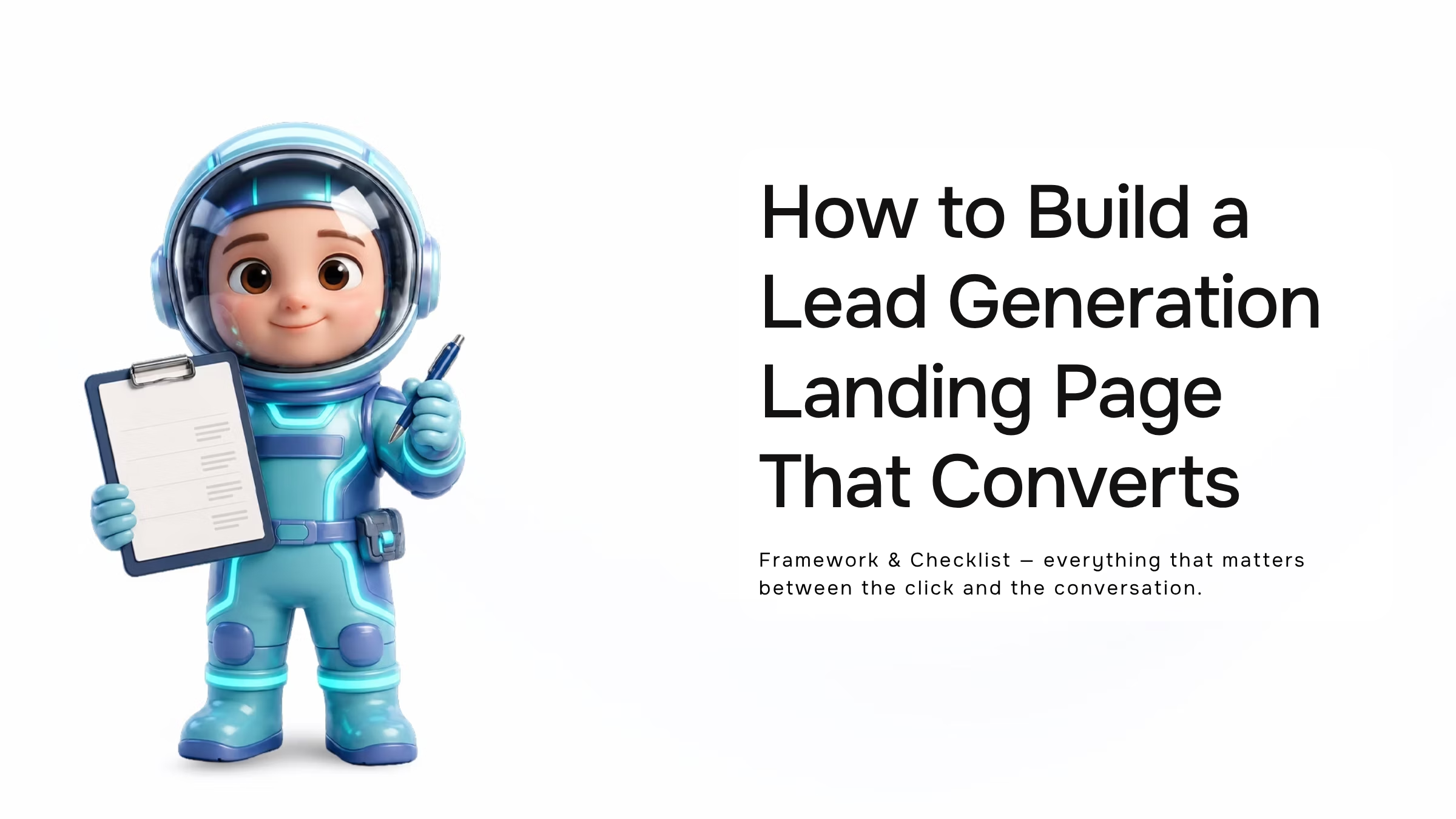 Modern digital workspace with laptop, conversion funnel, and checklist representing lead generation landing page optimization