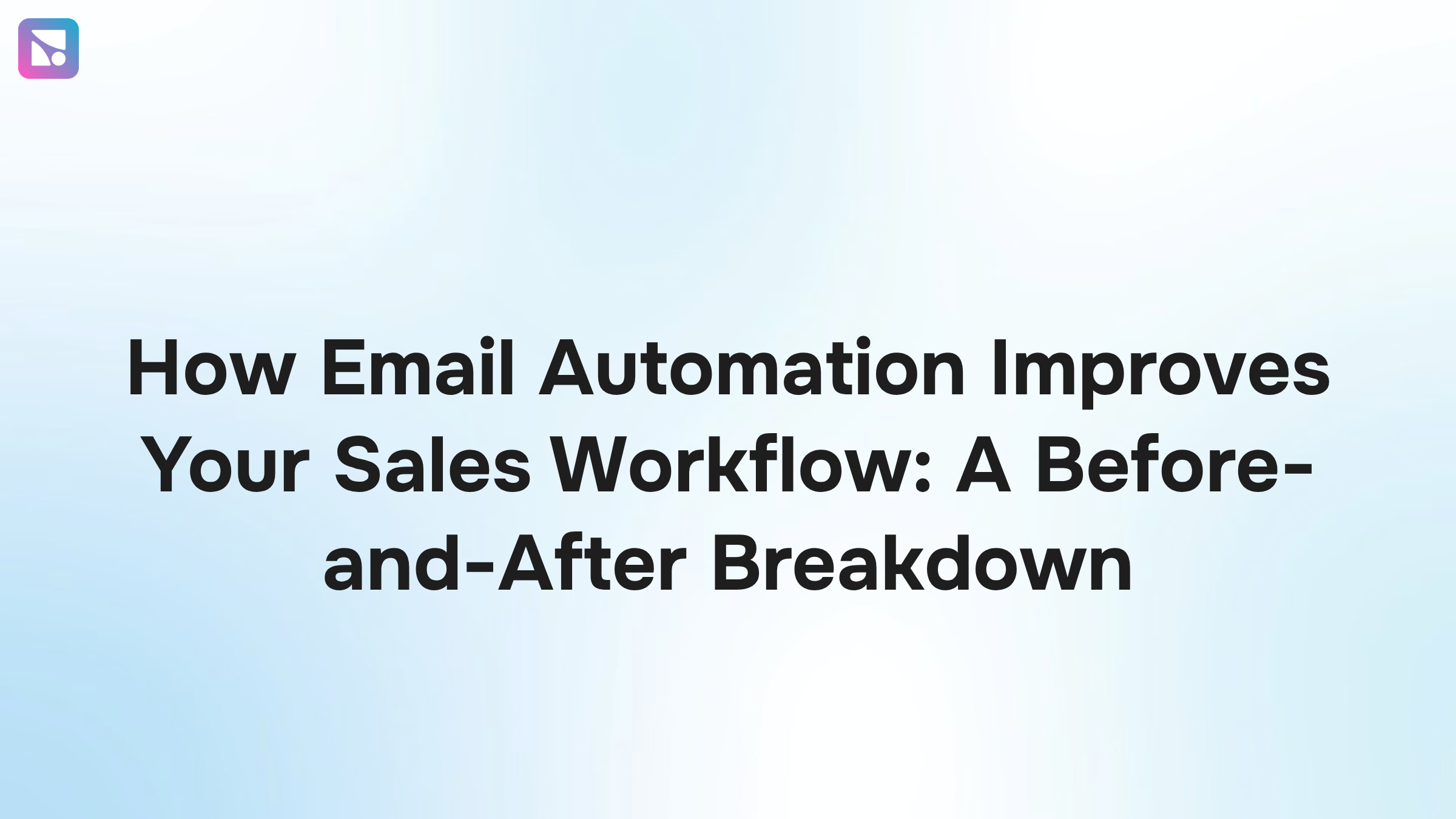 Digital workflow visualization showing email automation transformation from manual to streamlined processes in navy and white