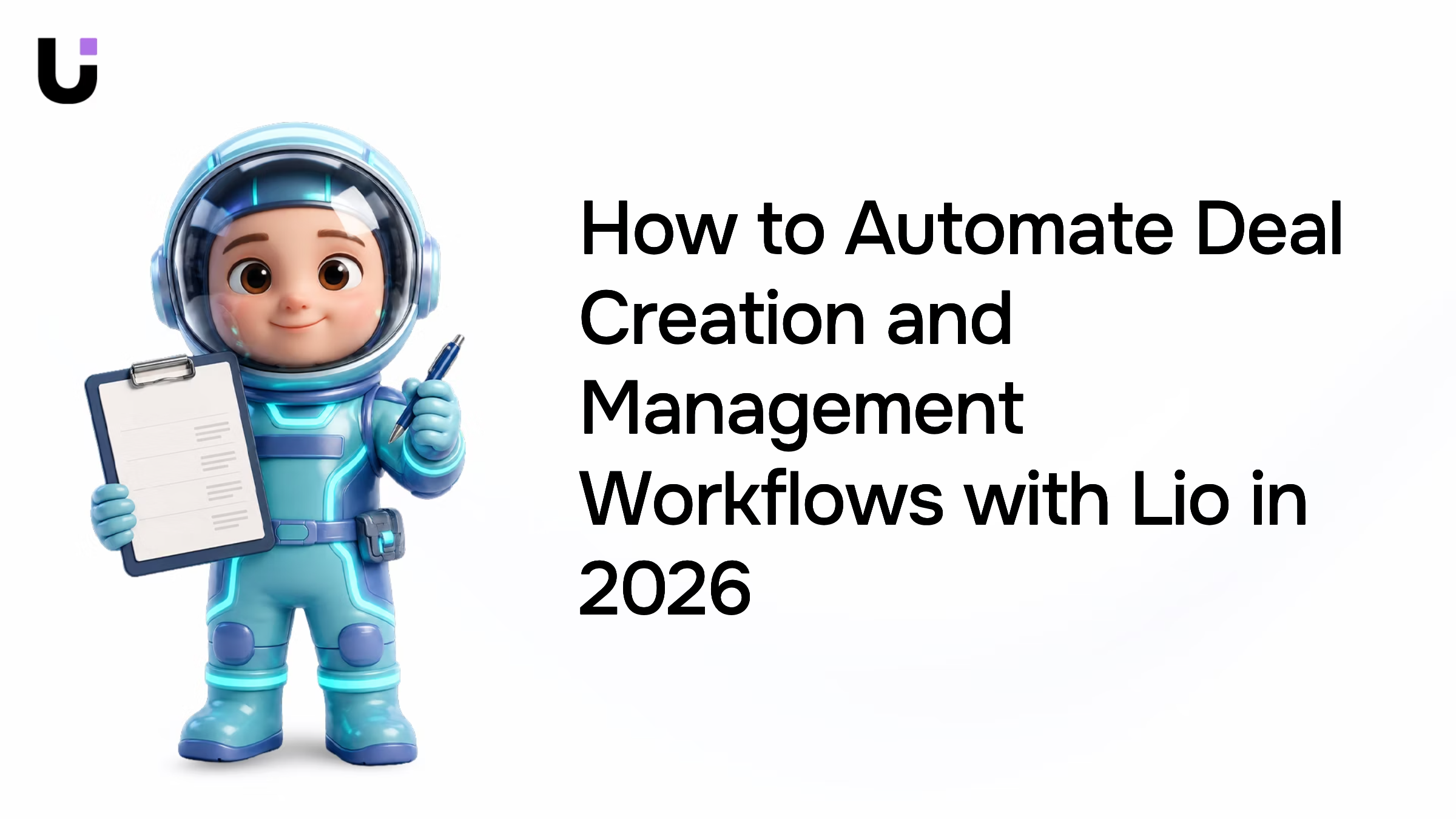 Automated deal workflow dashboard with interconnected nodes and data streams in blue and silver tones