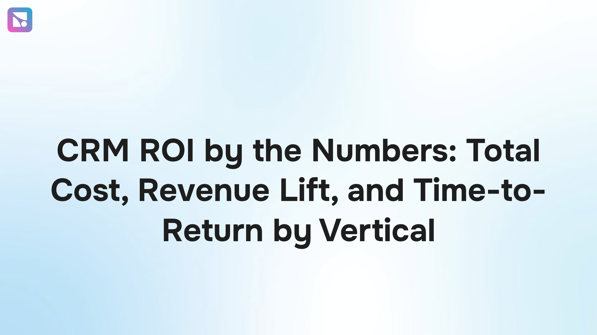 Modern 3D dashboard displaying CRM ROI metrics with upward trending graph and financial data visualization