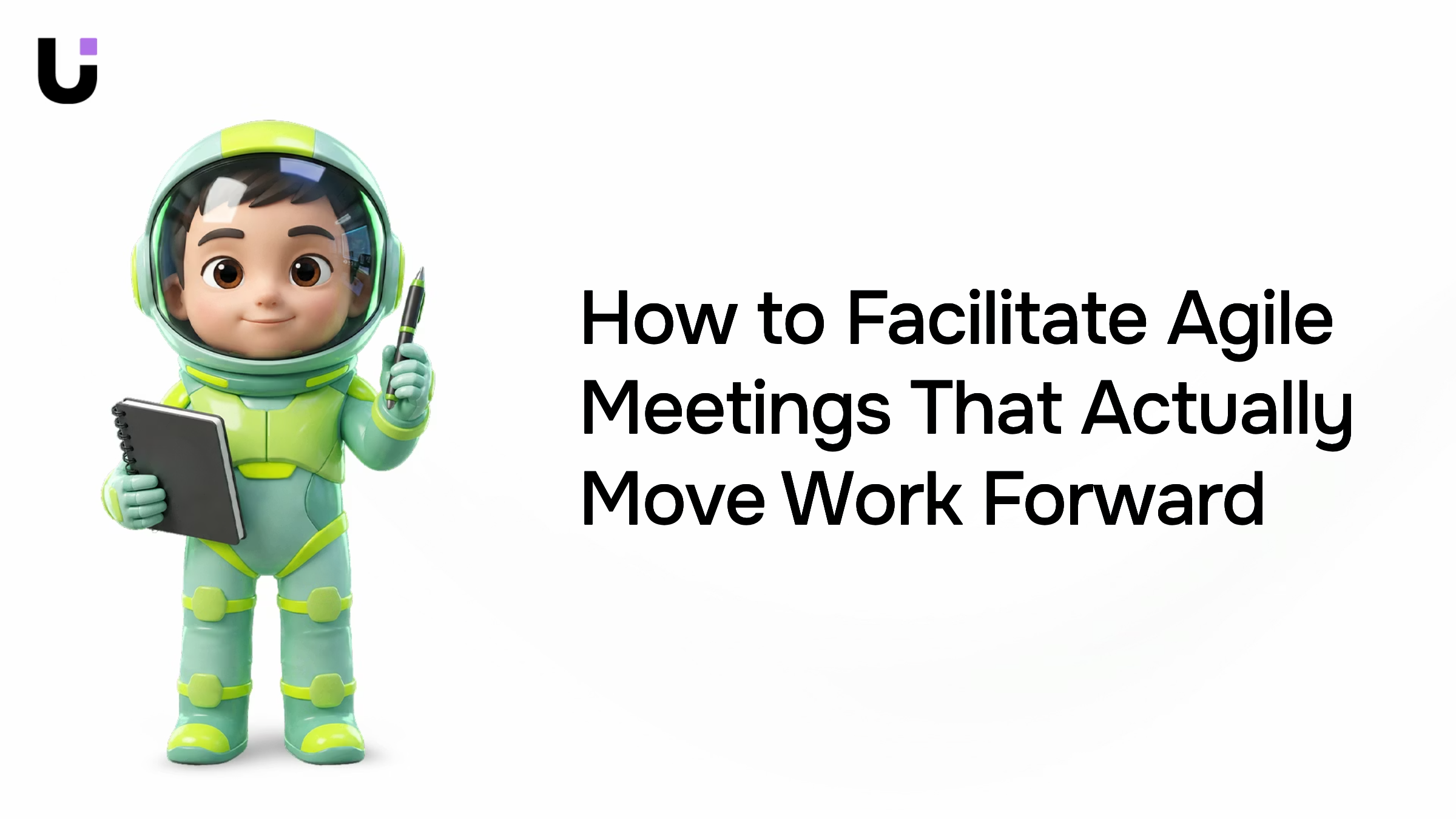 Modern conference room with organized agile meeting setup, tablet, and natural lighting