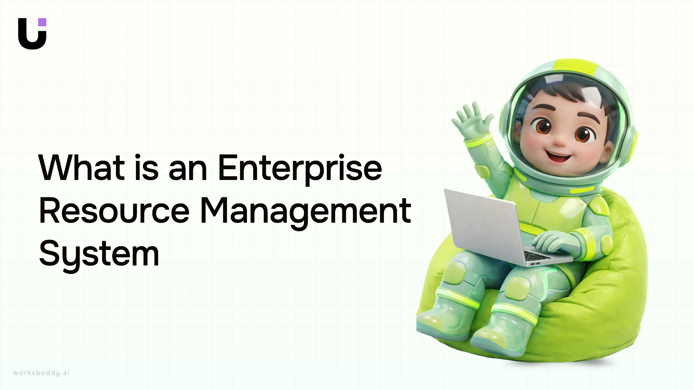 Modern corporate workspace with integrated digital systems and data visualization representing enterprise resource management