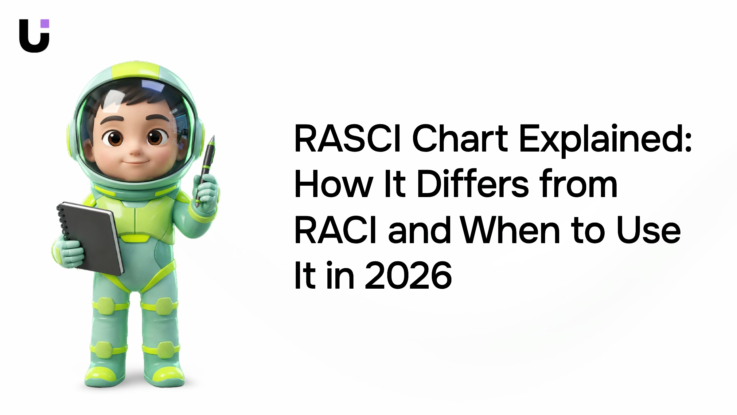 Abstract RASCI chart matrix visualization with interconnected nodes and hierarchical structure in professional blue and gray tones