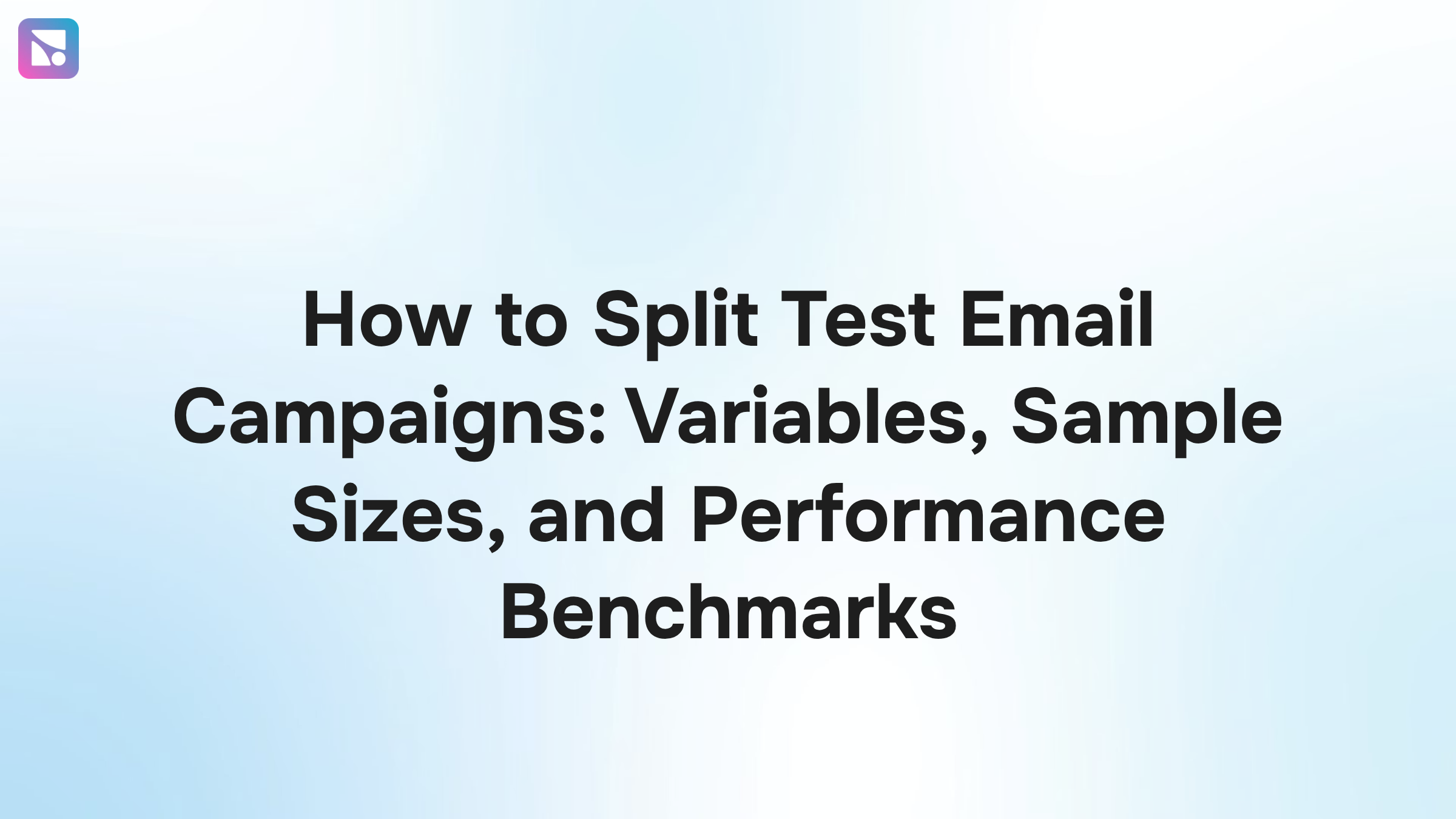 Split-screen email templates with data visualization showing A/B testing comparison