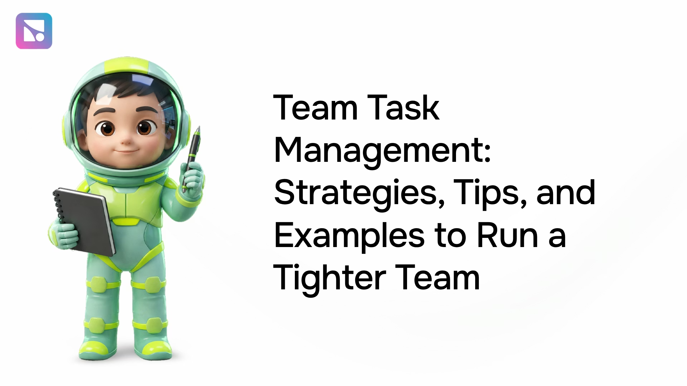 Organized workspace with tablet showing task management workflow and planner, representing team coordination and efficient project planning