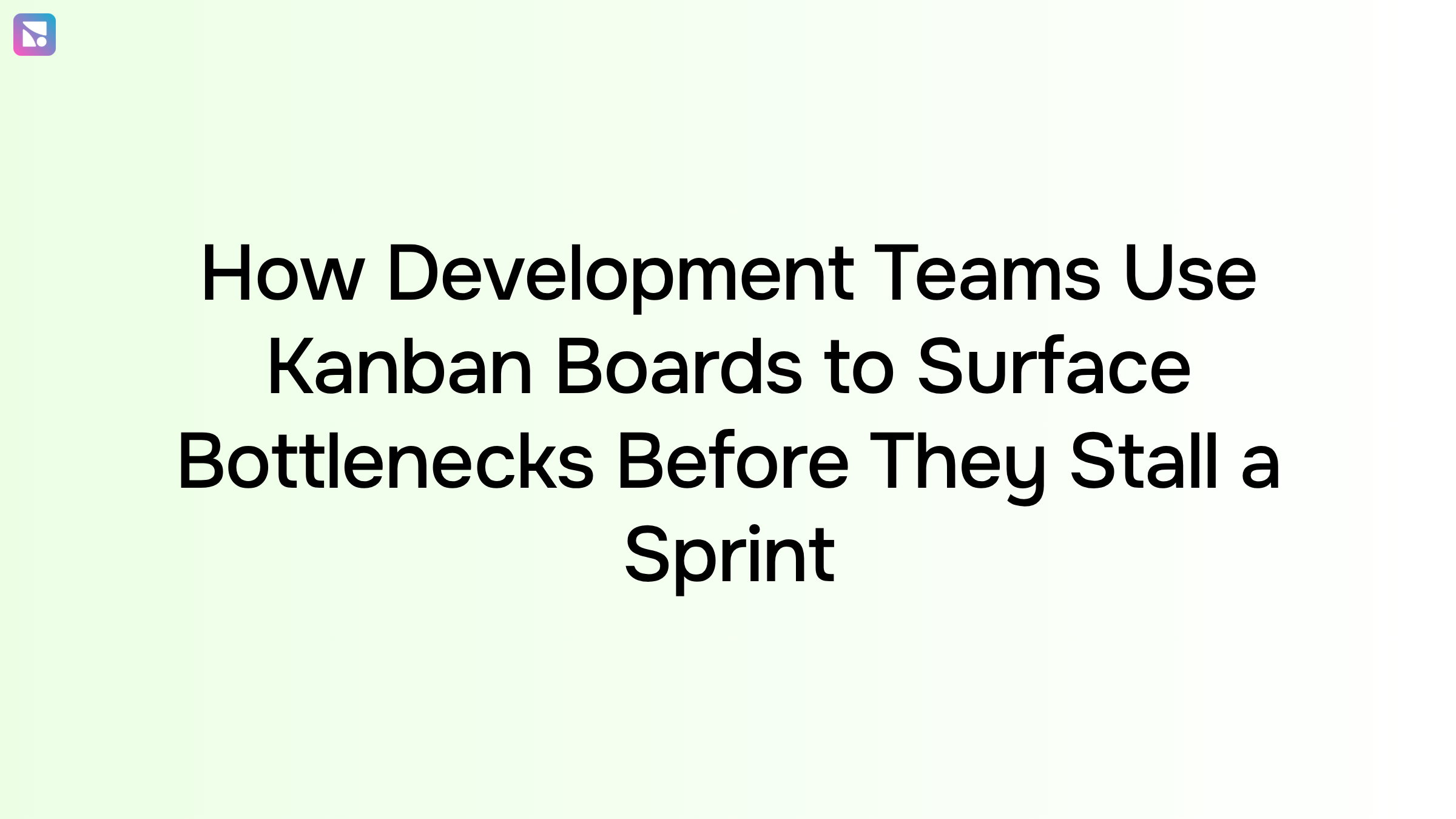 Kanban board showing task columns with bottleneck visualization in In Progress section