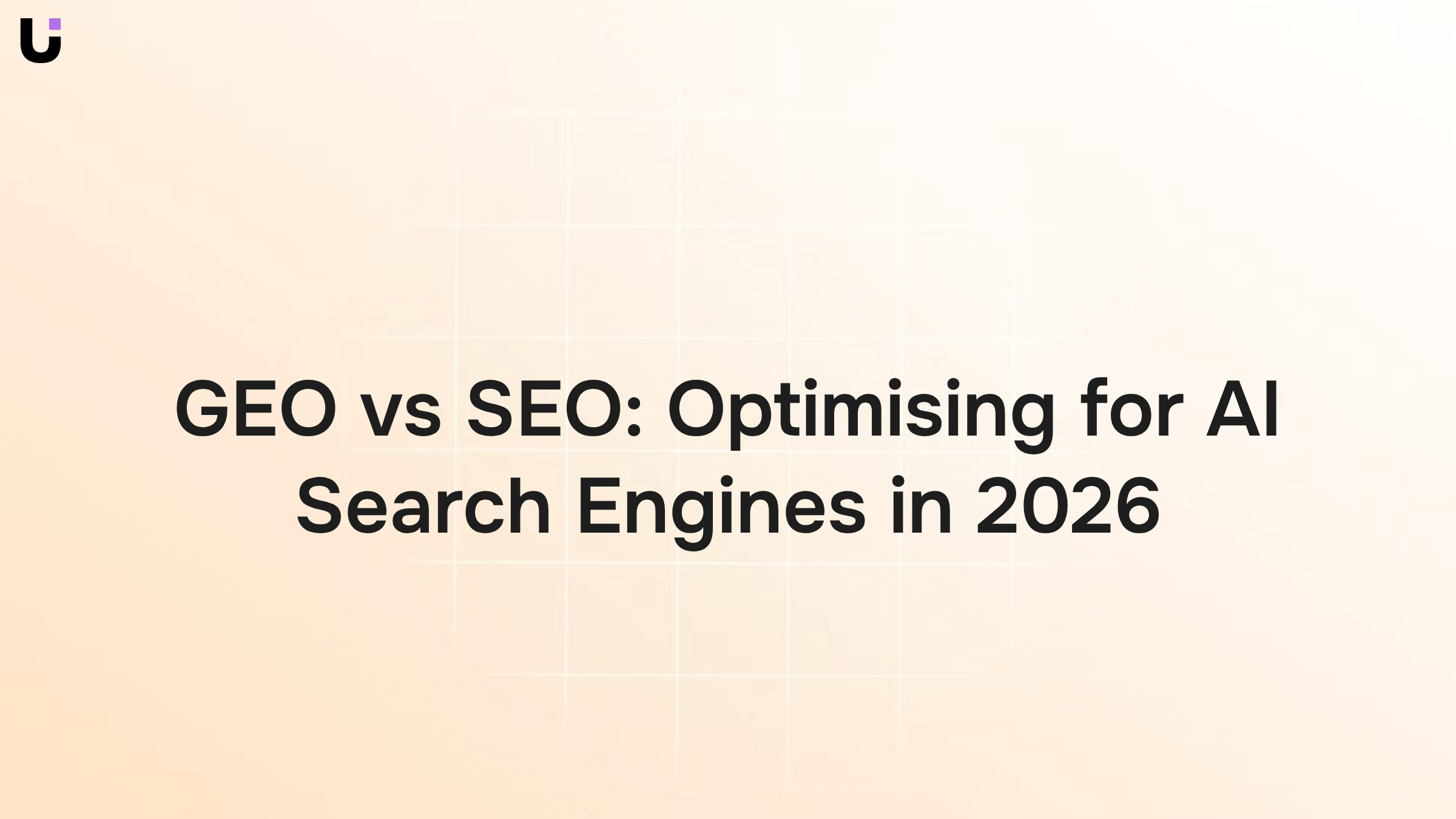 Digital comparison visualization of GEO and SEO optimization for AI search engines
