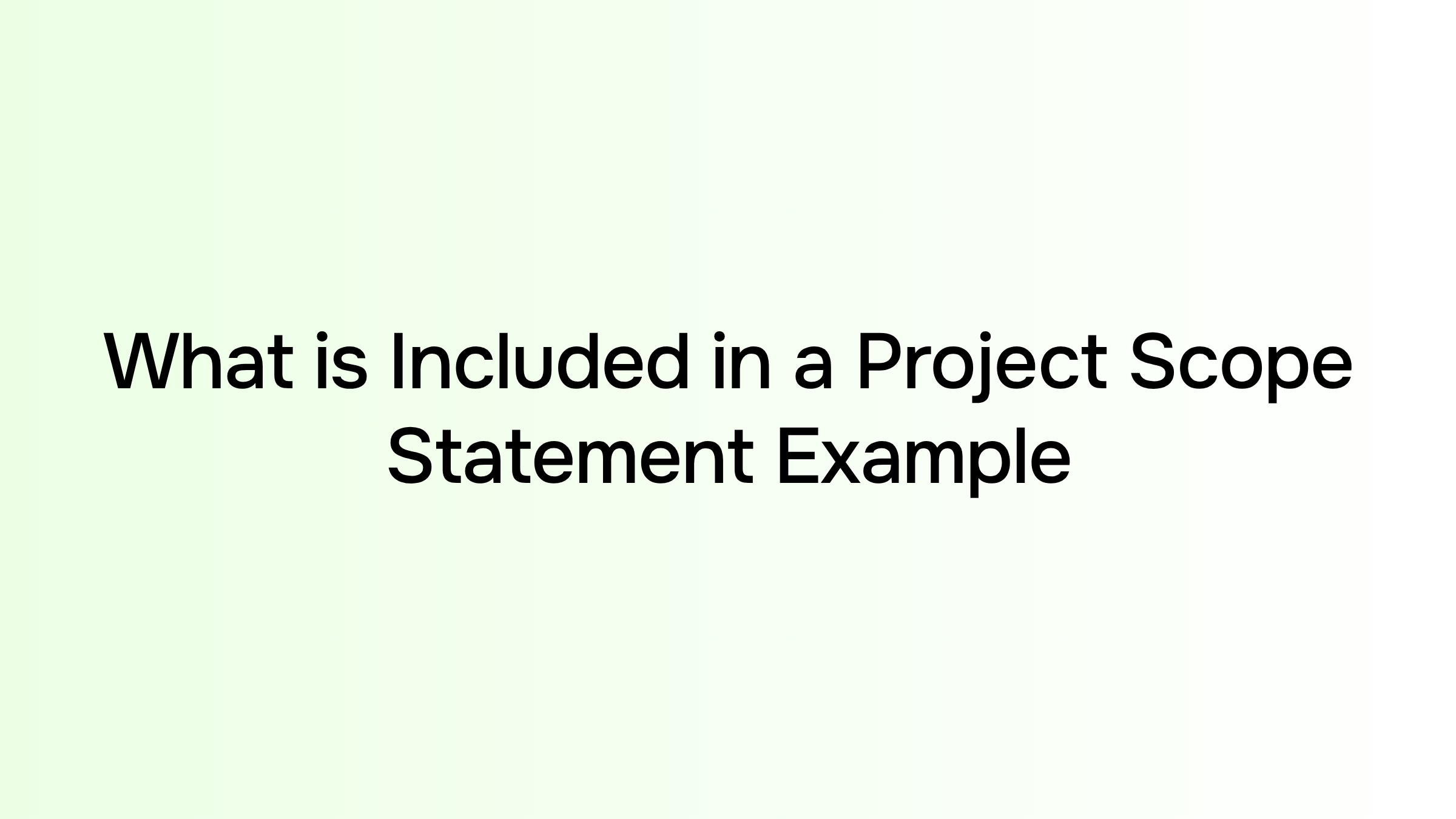 Professional workspace with project scope statement document, flowchart elements, and checklist icons representing project planning structure