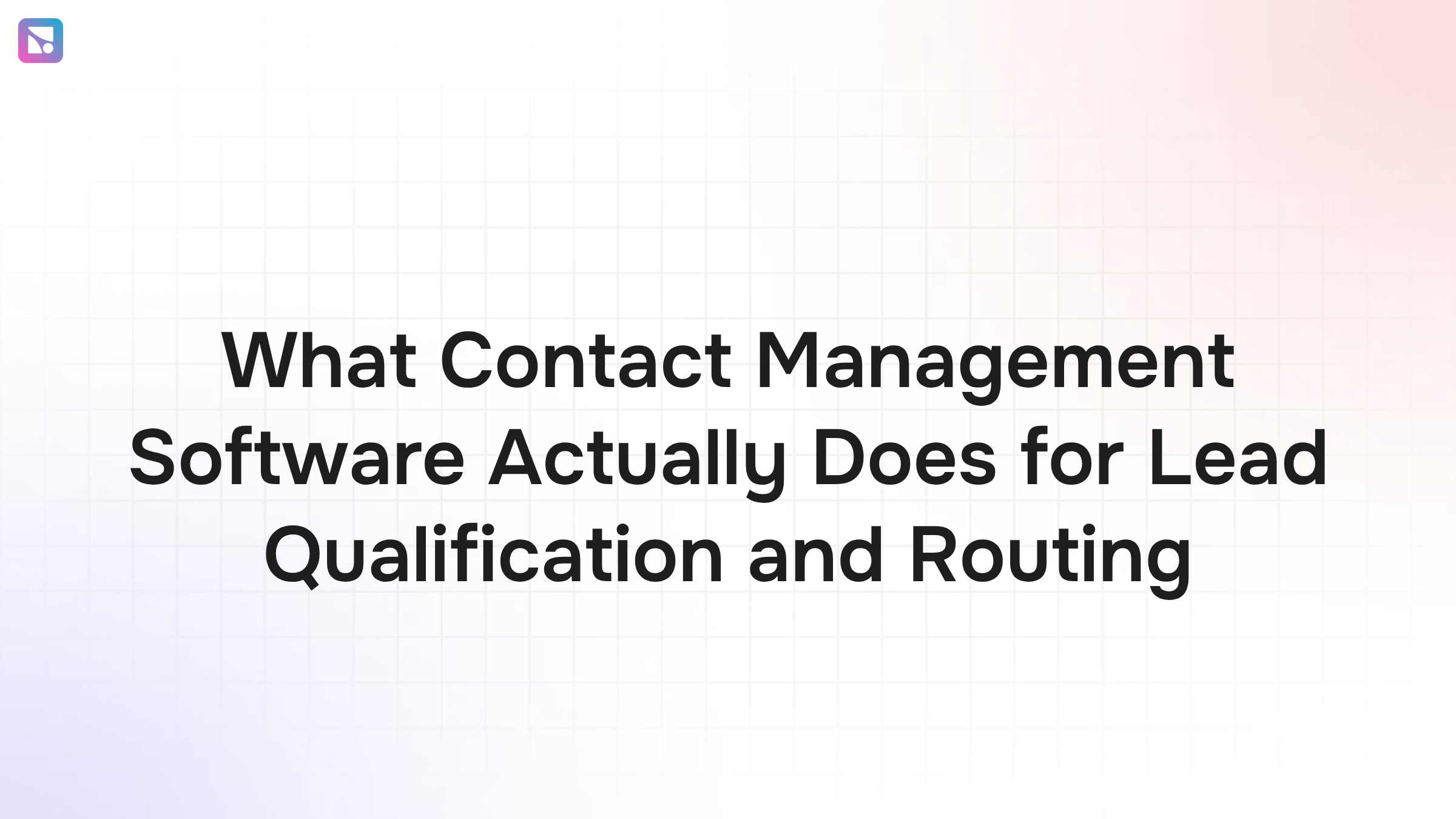 Professional dashboard interface showing contact management and lead routing workflow with data visualization