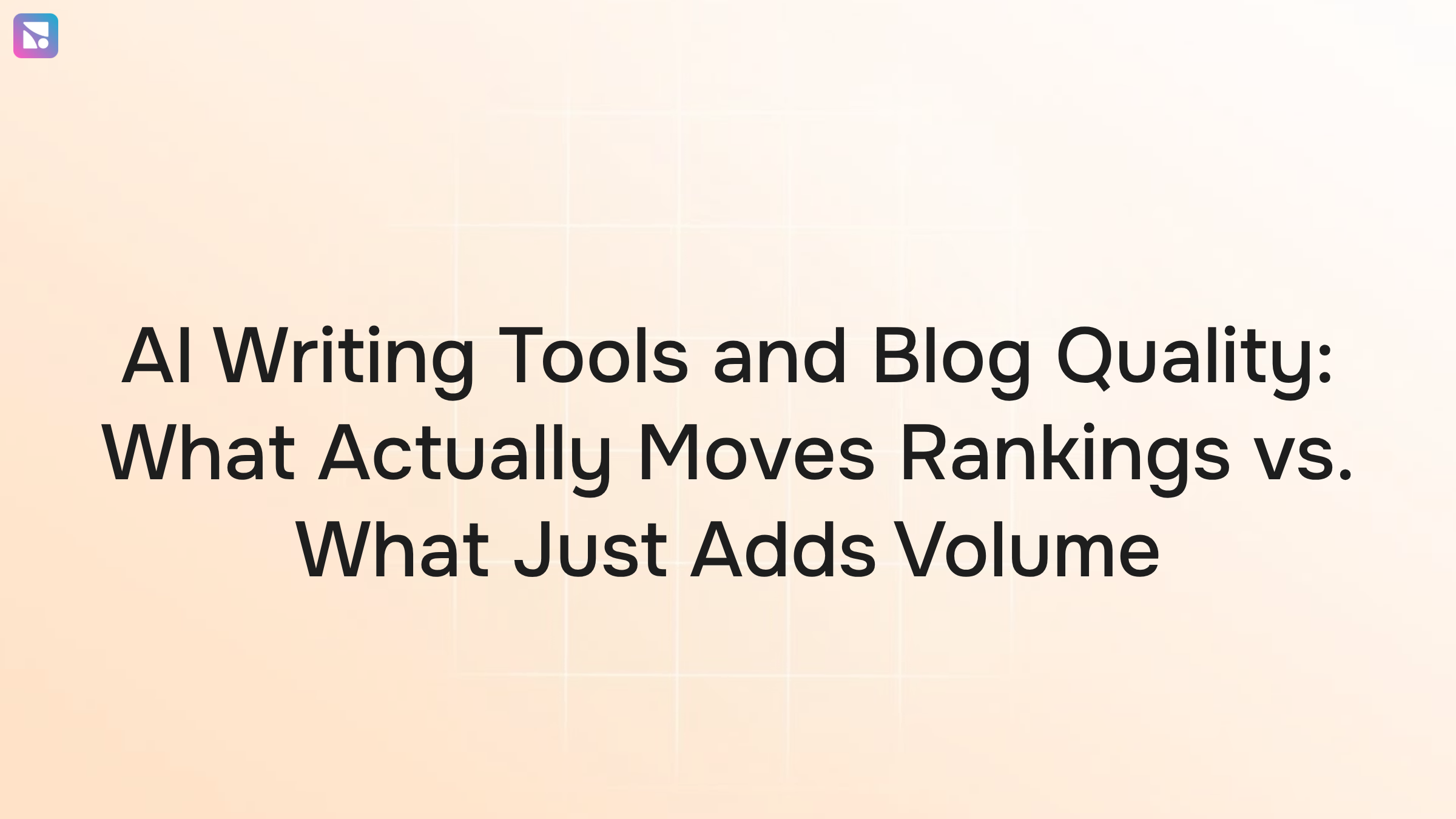 Balanced scale comparing content volume versus quality ranking authority in modern 3D corporate design
