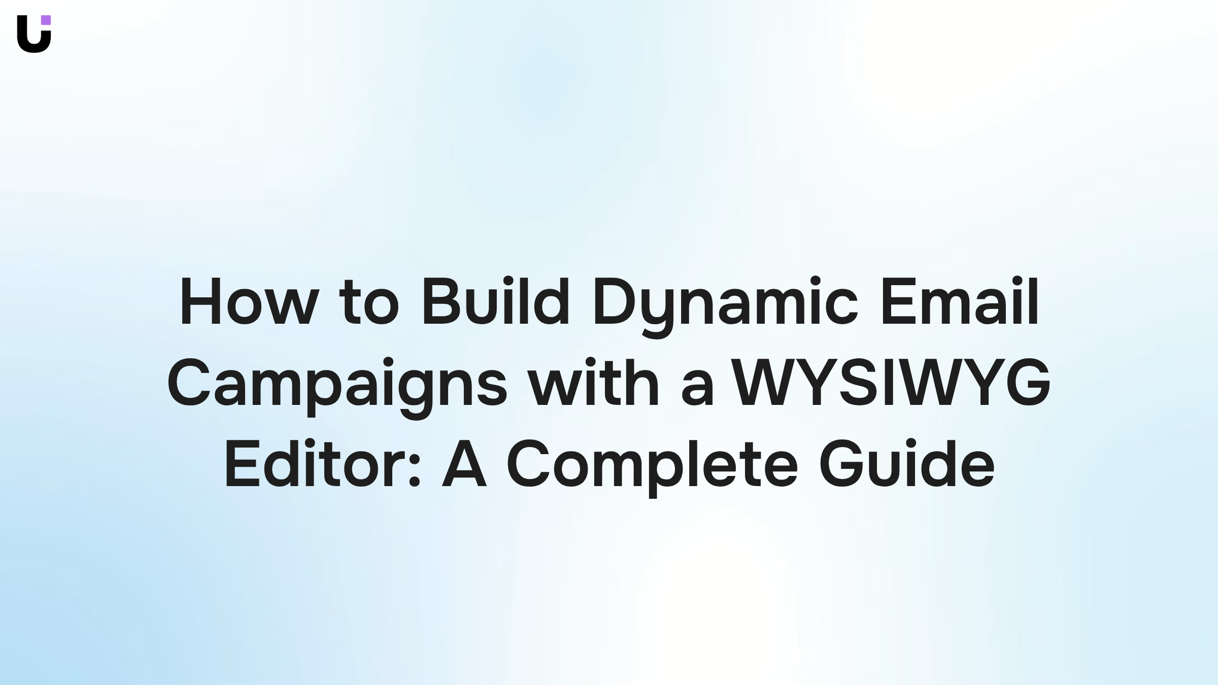 Professional desktop setup showing WYSIWYG email campaign builder interface with modern design tools